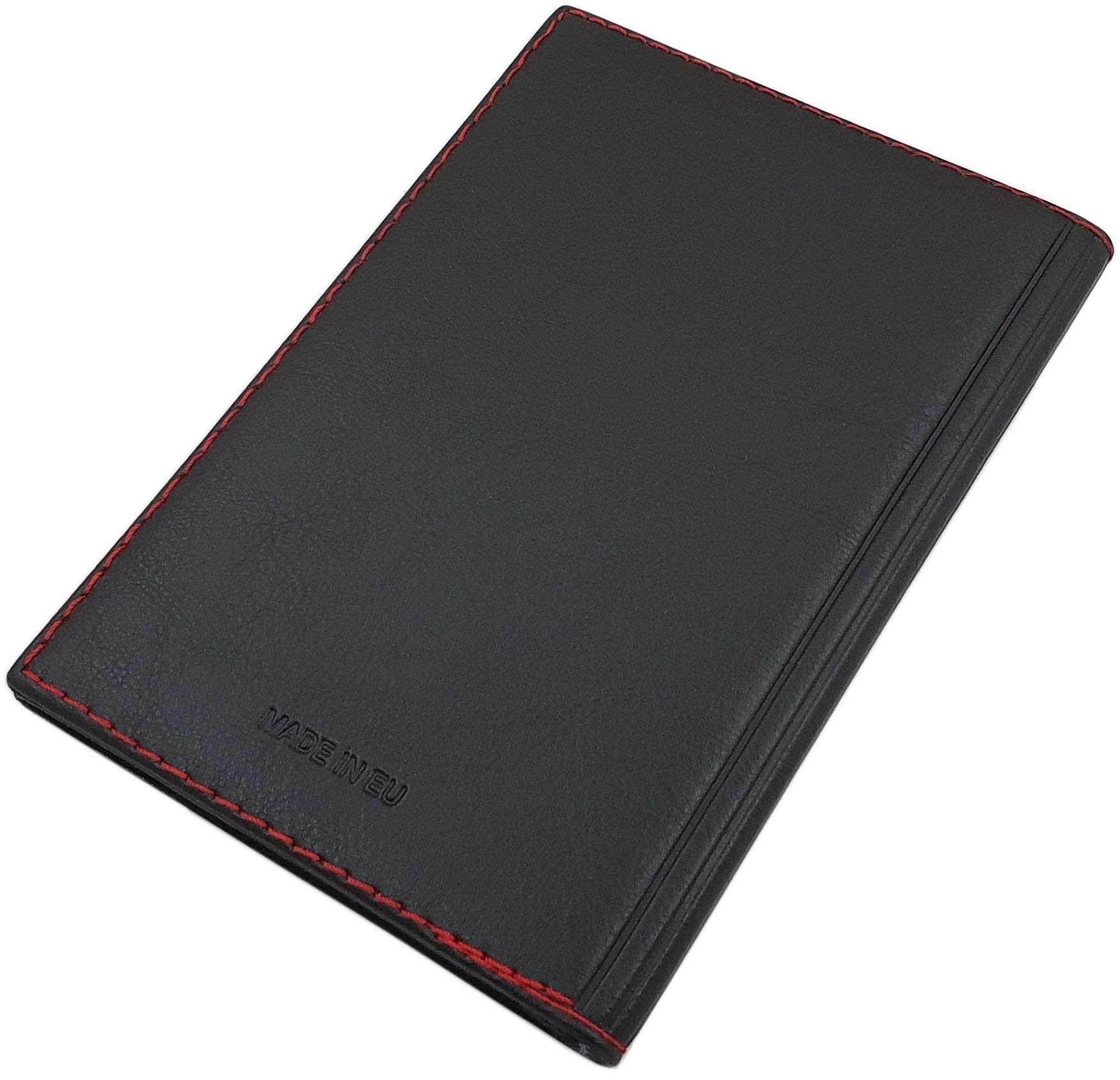 myledershop Karten- und Ausweisetuis porta documenti Nero Design 2 A6