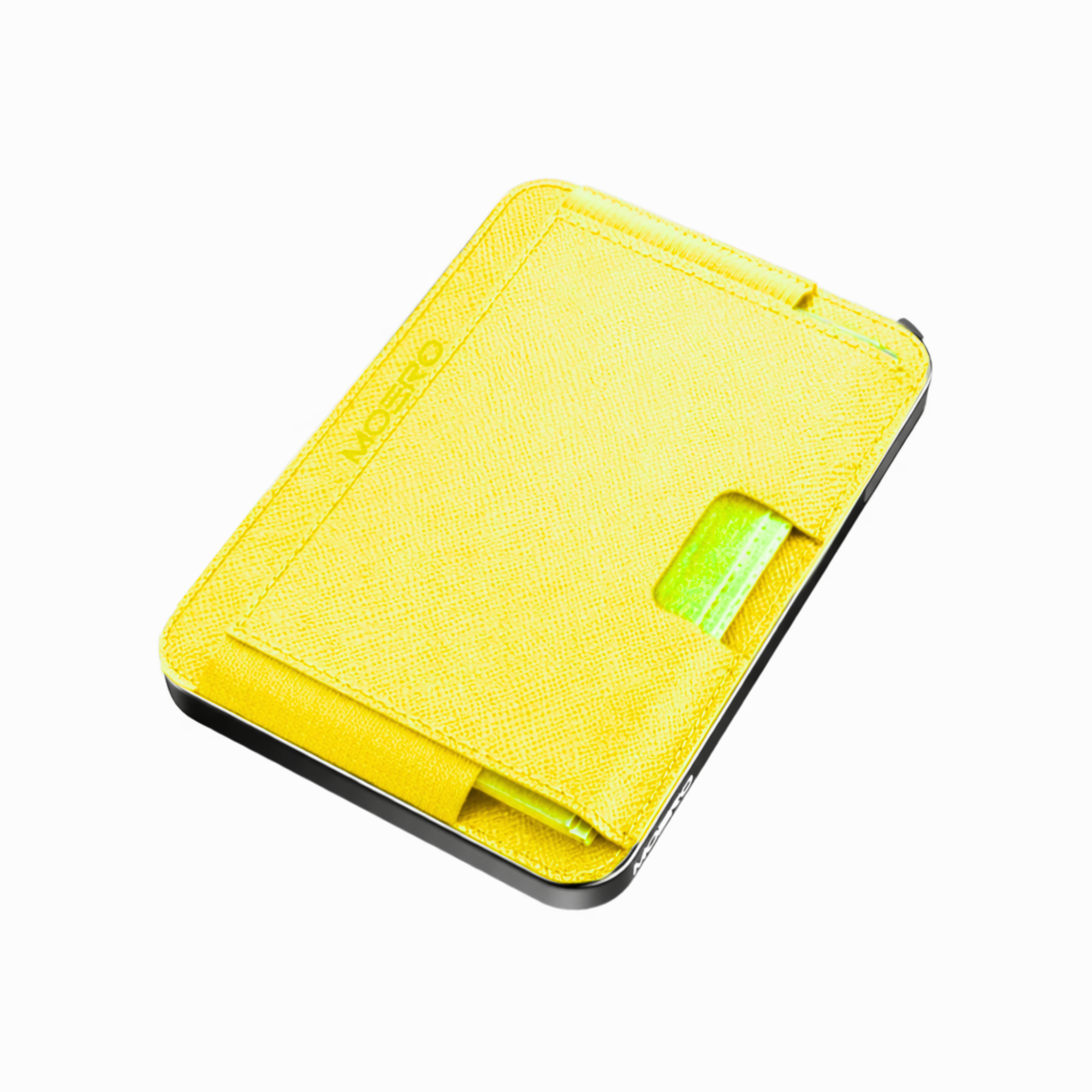 Moero Linea M2 M2 Pro Saffiano Yellow portafoglio MagSafe RFID