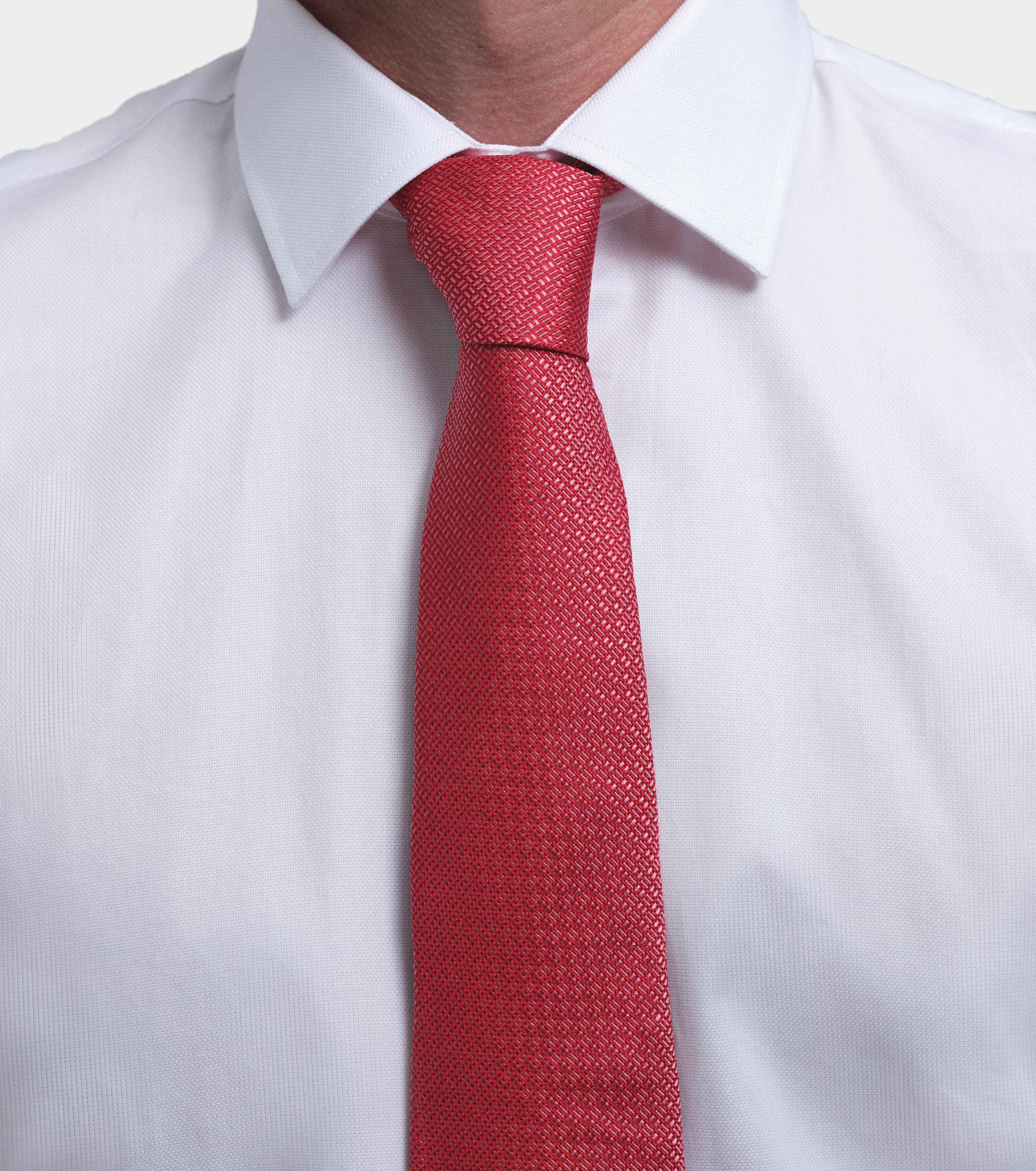 Miguel Bellido Corbatas Corbata de seda natural cravatta in seta rosso 8 cm