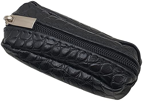 myledershop Schlüsselanhänger custodia per chiavi auto in pelle nera
