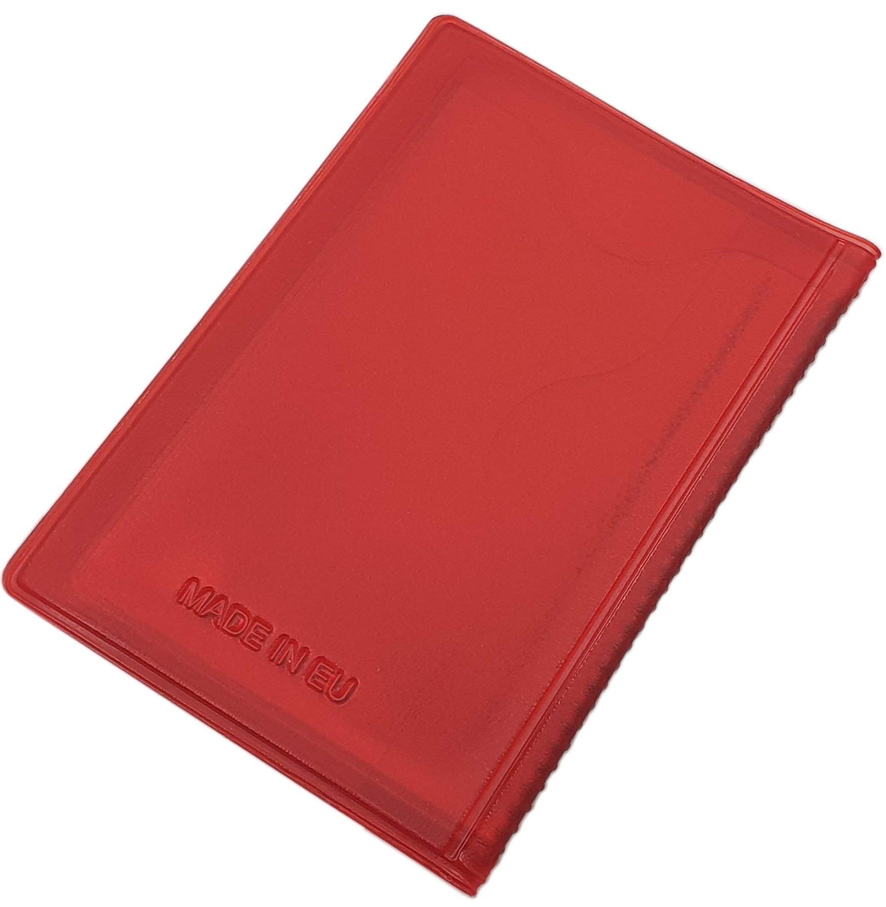 myledershop Kredit- und Visitenkartenetuis porta carte rosso 12 scomparti
