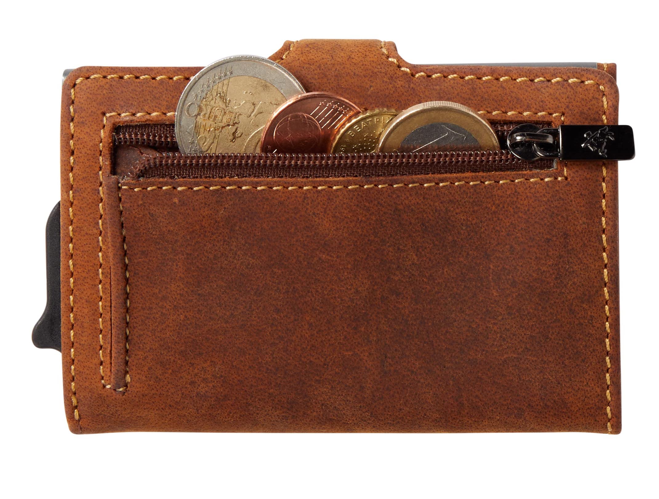 Visconti Slim portafoglio porta carte marrone RFID