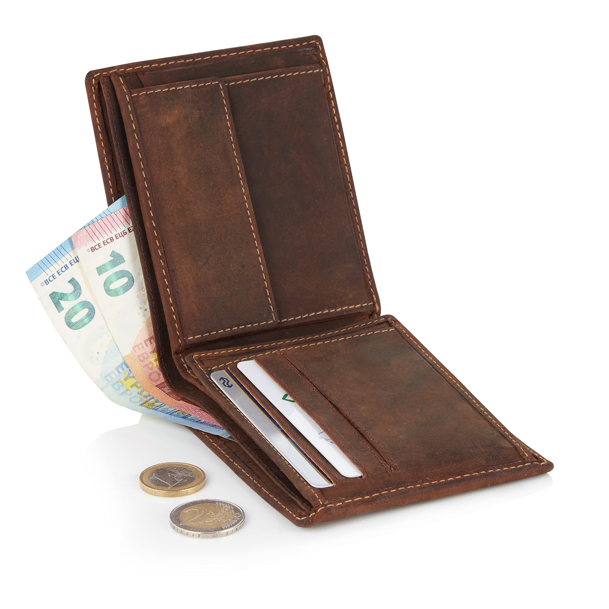Visconti Hunters Wallets 701 portafoglio uomo marrone RFID
