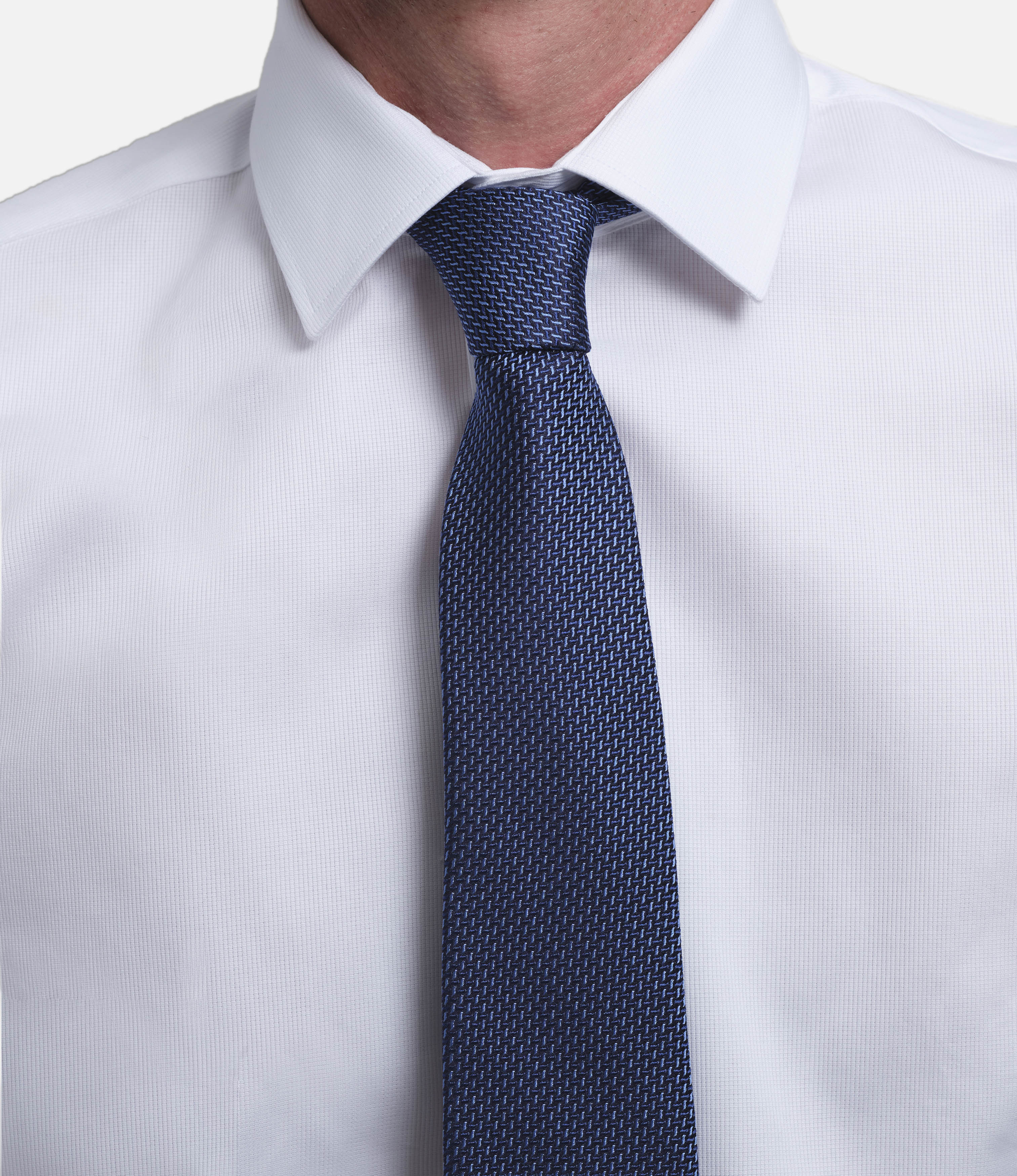 Miguel Bellido Corbatas Corbata de seda natural cravatta in seta blu e celeste 8 cm