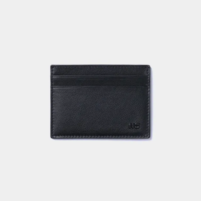 Miguel Bellido Portacarte da uomo in pelle bovina nero con blocco RFID