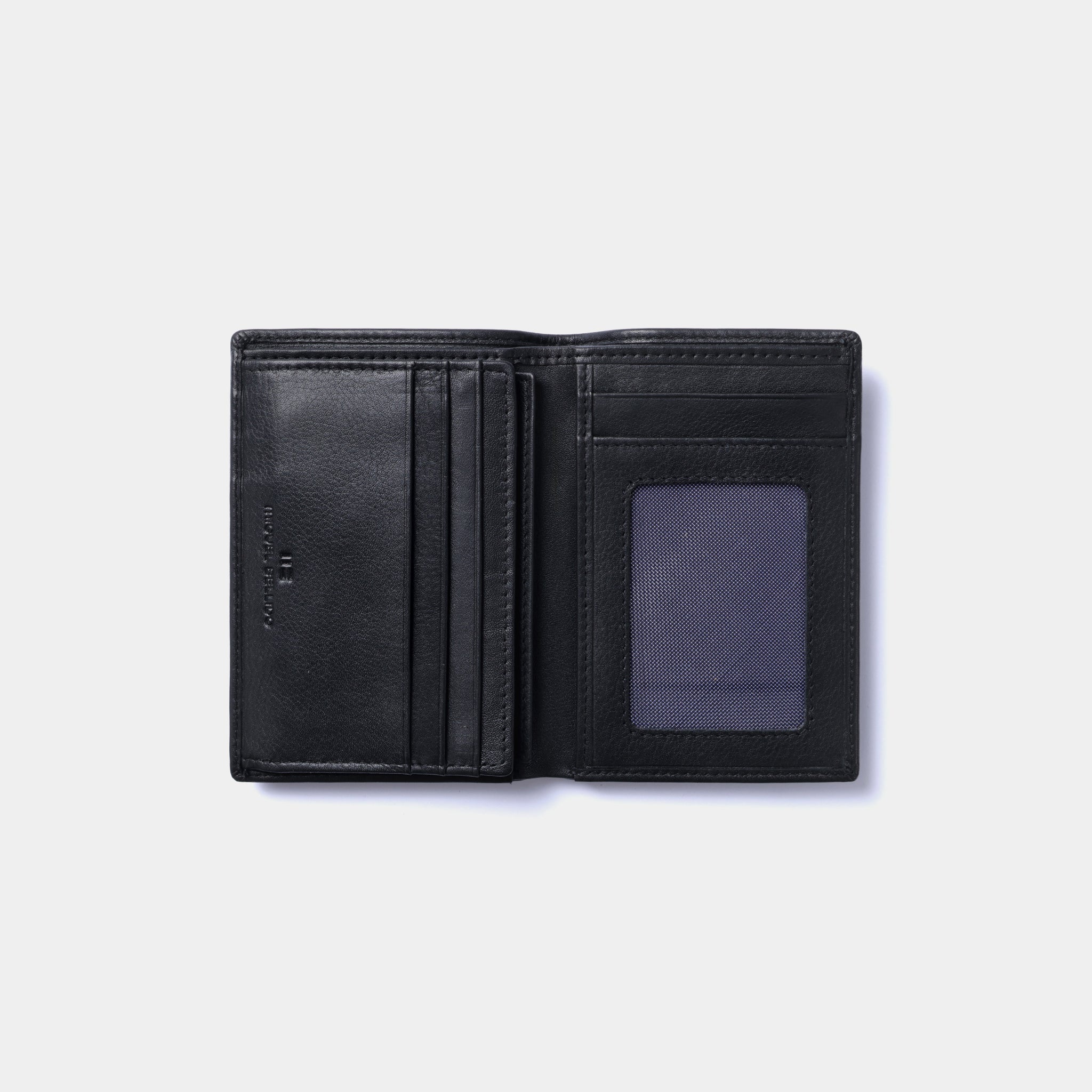 Miguel Bellido Carteras portafoglio in pelle nera con protezione RFID
