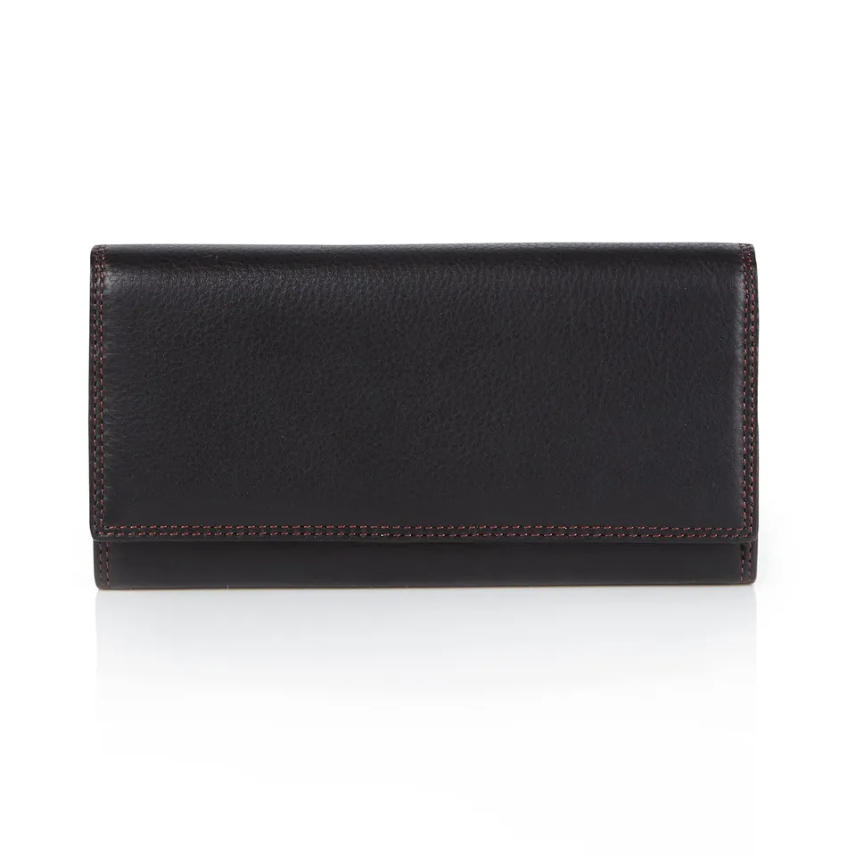 Visconti Colorado CD-21 portafoglio donna Nero Rosso RFID