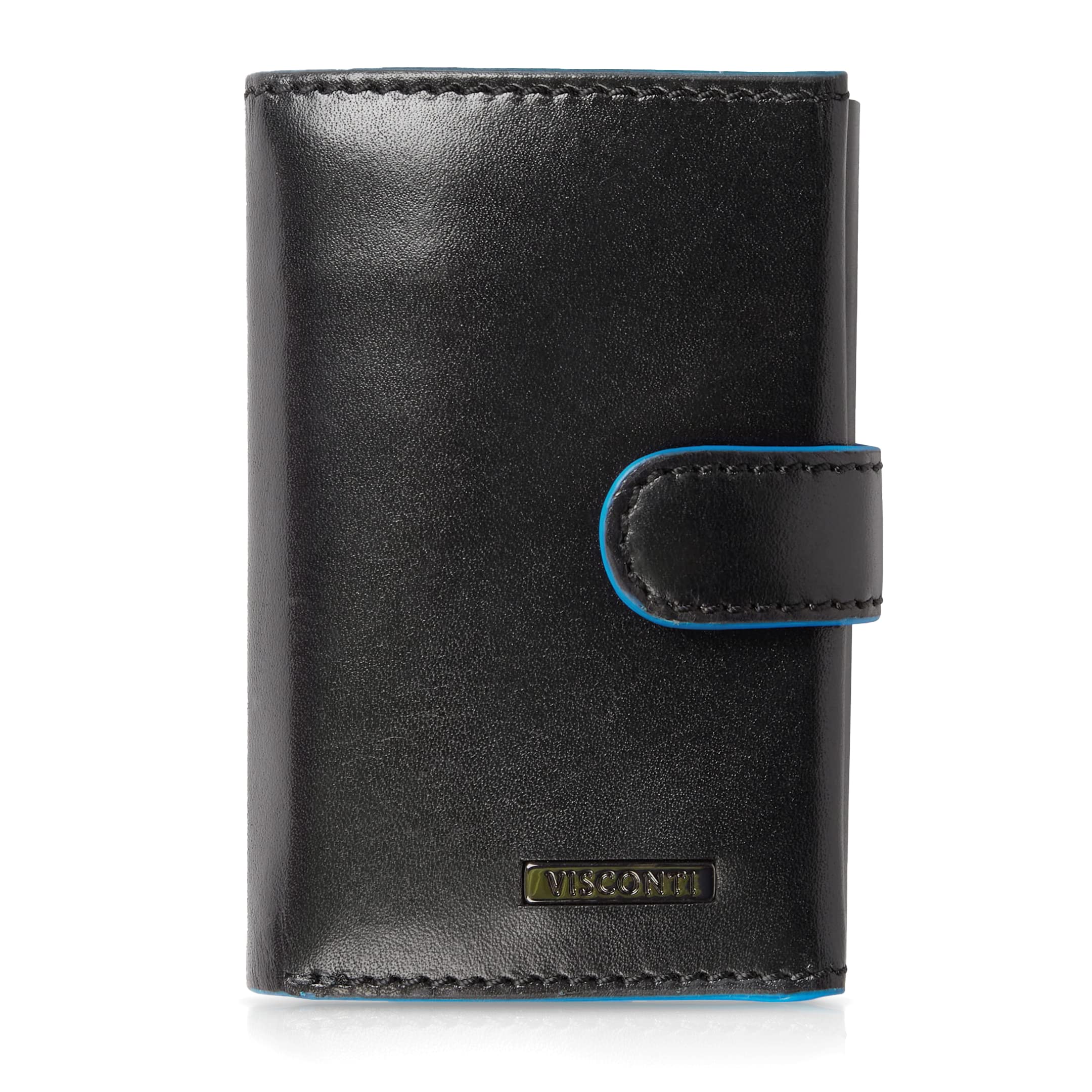 Visconti Slim portafoglio porta carte nero blu RFID