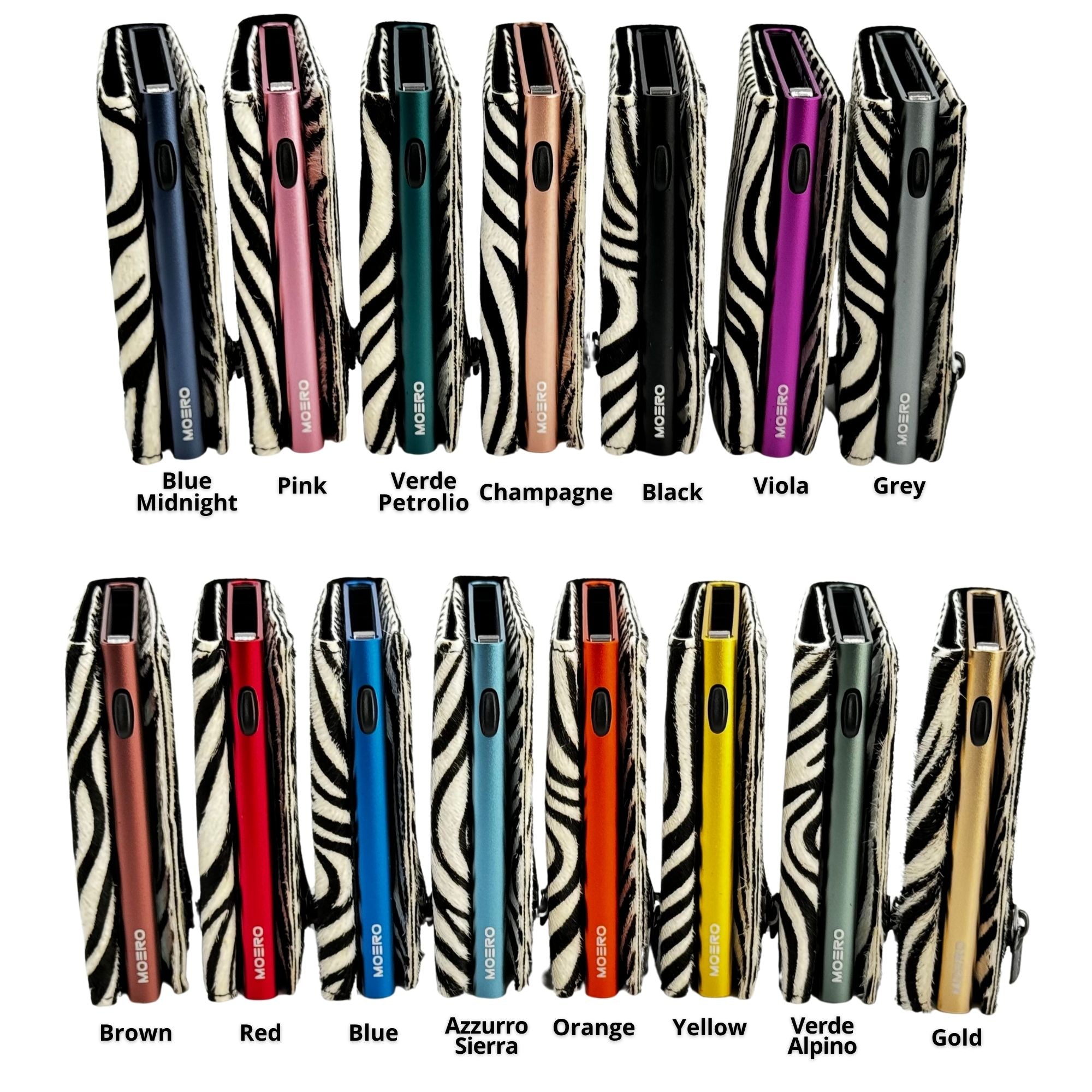 Moero Linea PRO portafoglio zebrato in cavallino con chiusura magnetica