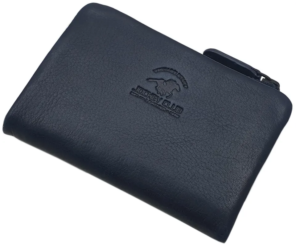 myledershop Herren Geldbörsen portafoglio uomo blu RFID