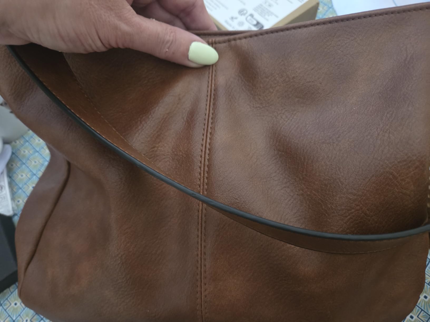 GOIACII BAG borsa a tracolla grande color caffè