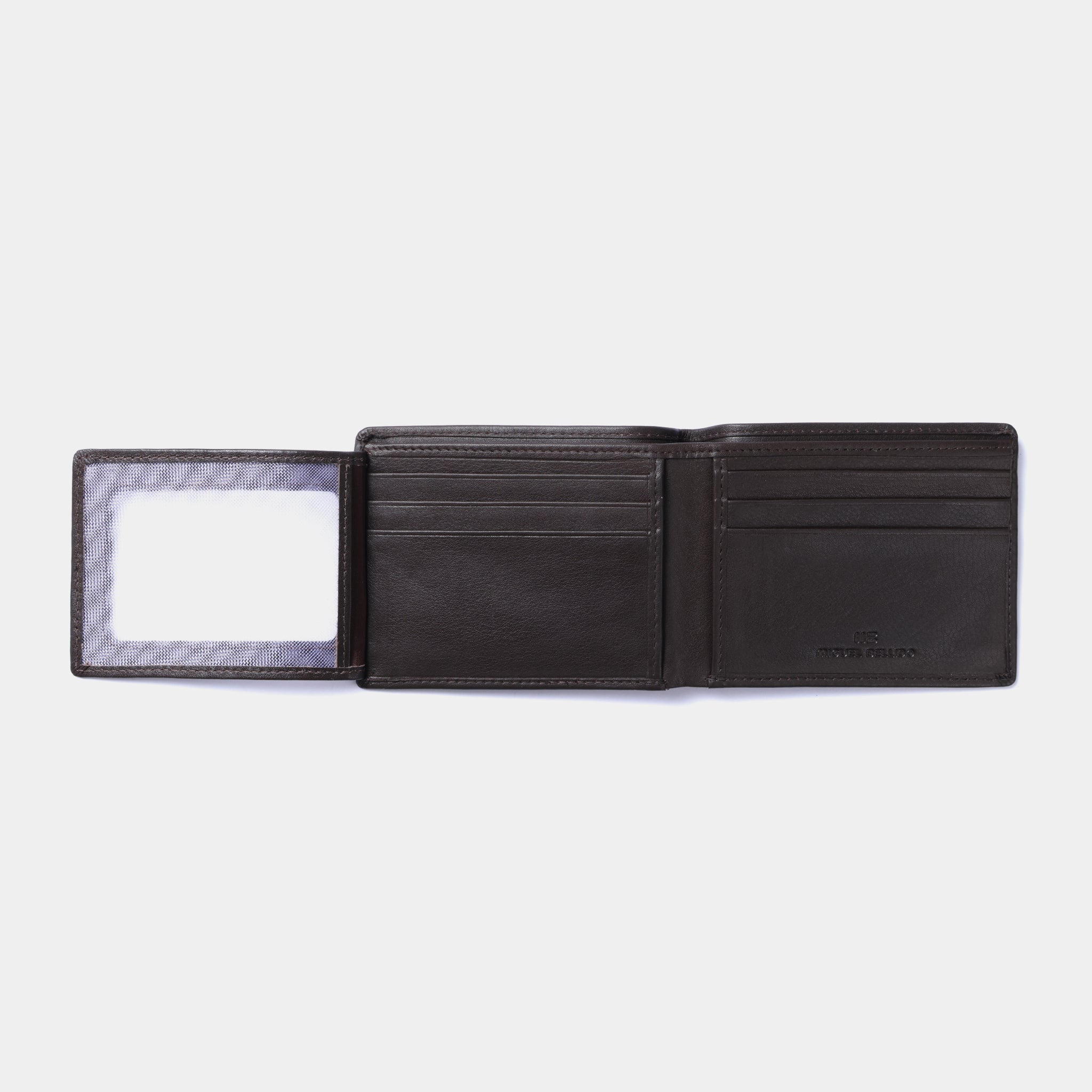 Miguel Bellido Carteras Cartera con tarjetero en piel de vacuno portafoglio nero RFID
