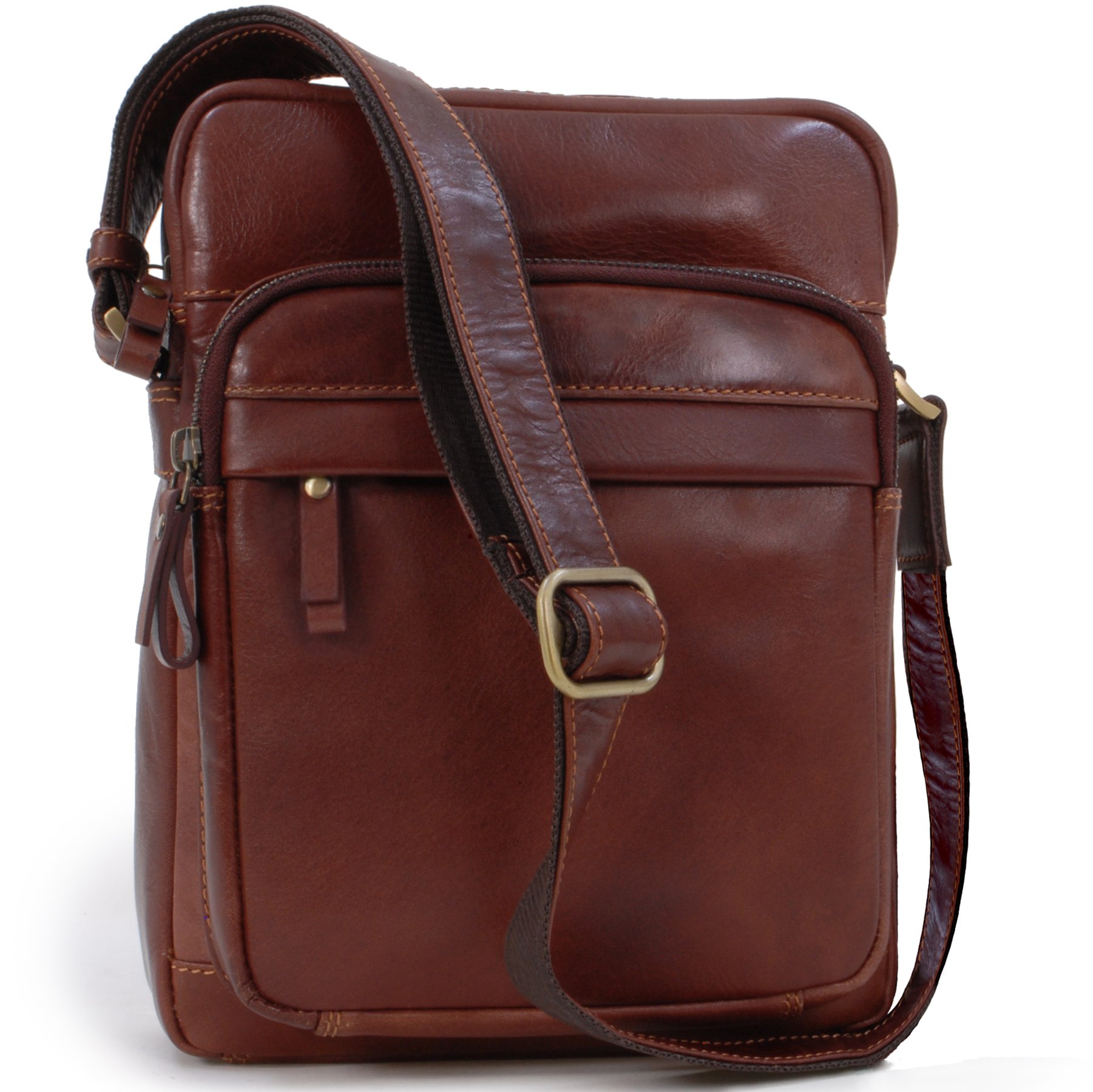 Visconti Hunters Bags VT1 Cruz borsa a tracolla midi marrone chiaro