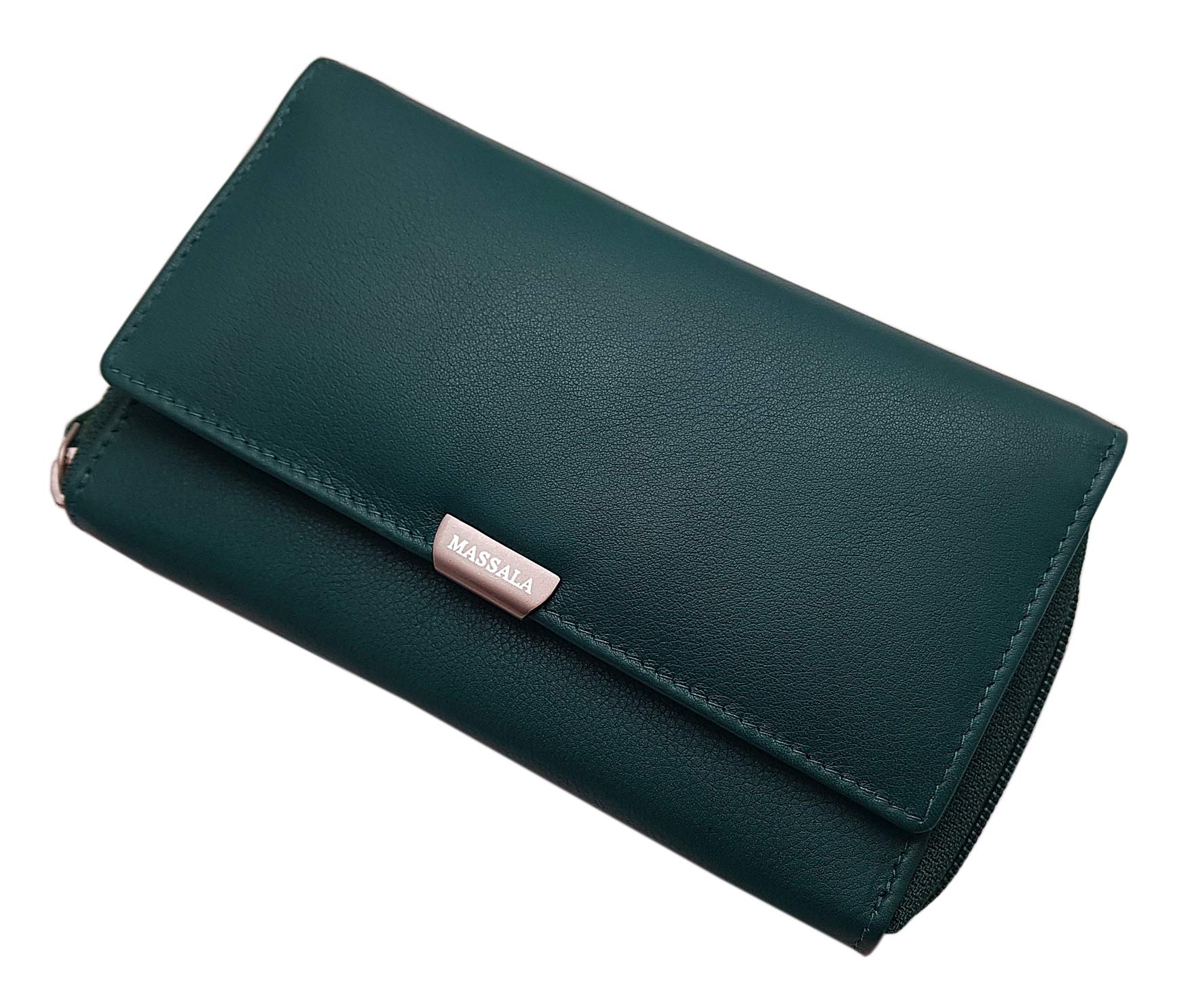myledershop Damen Geldbörsen Grande portafoglio di pelle per donna portafoglio 5 colori