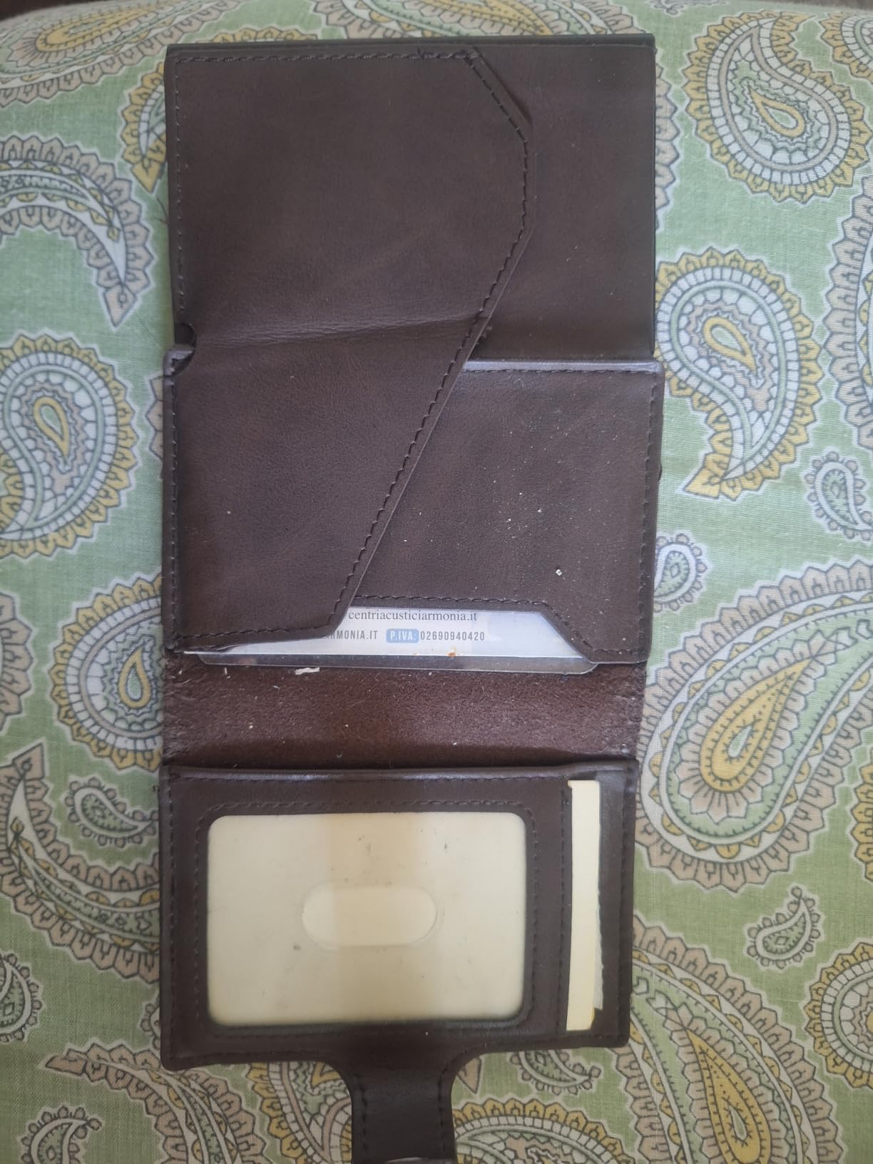 TENBST Card Holder portafoglio uomo nero arancione RFID 10 carte