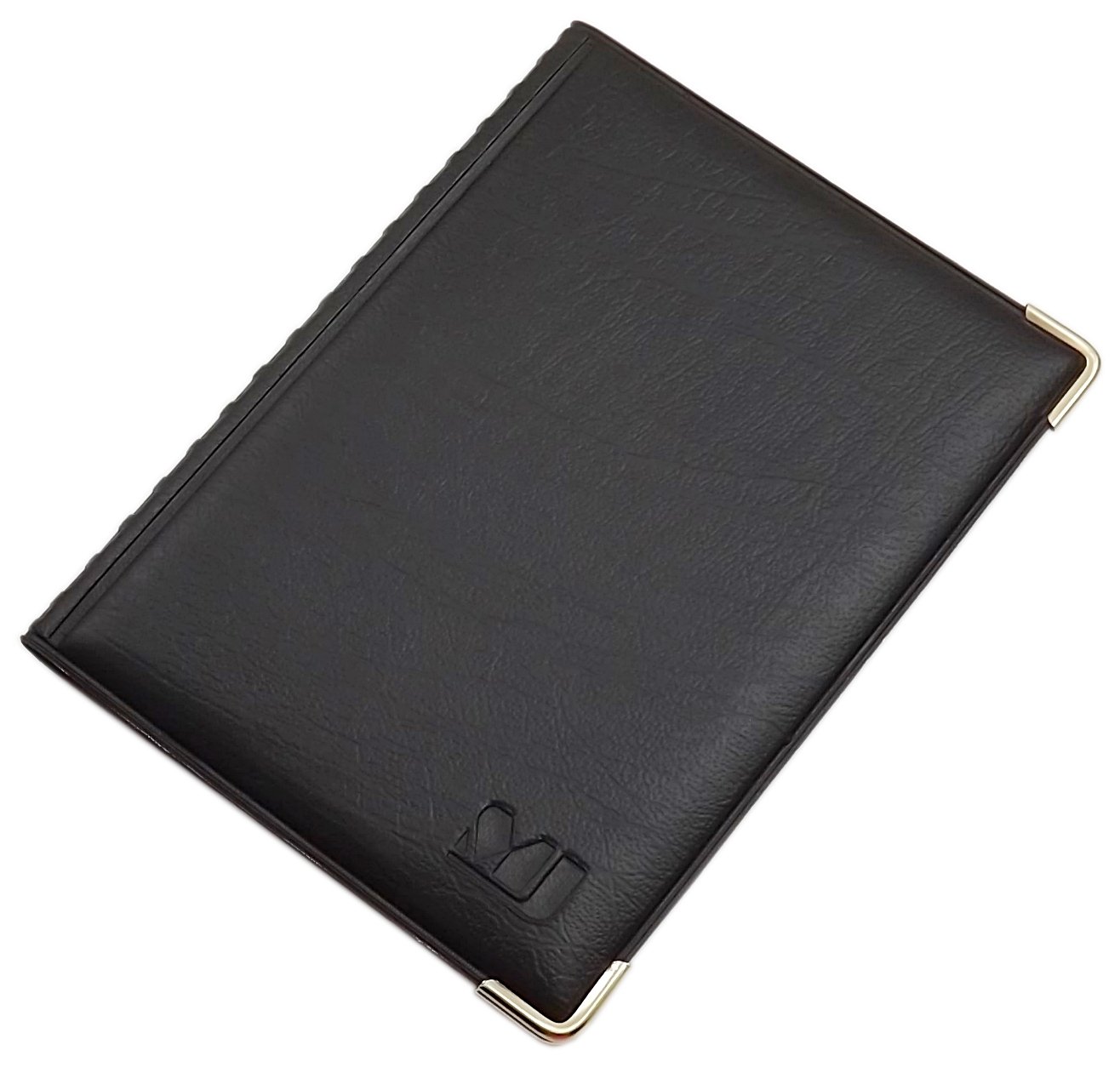 myledershop Karten- und Ausweisetuis porta documenti Design 2 Nero 4 scomparti