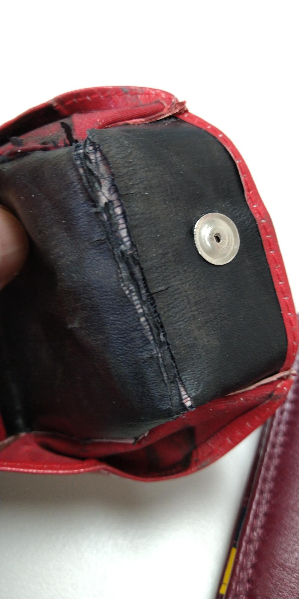 myledershop Münzbörsen Wiener Schachtel portamonete rosso in pelle di bufalo