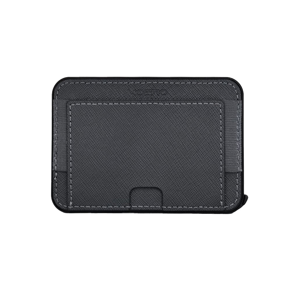 Moero Linea M2 M2 Pro Saffiano portafoglio grigio MagSafe RFID