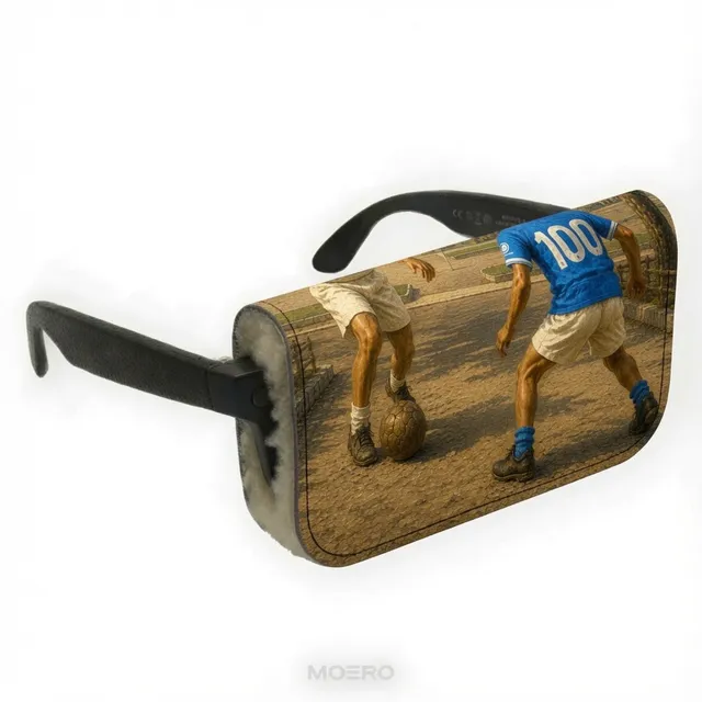 Moero Edizioni Speciali Vision Air Napoli Centenary Limited Edition portaocchiali magnetico in pelle Saffiano