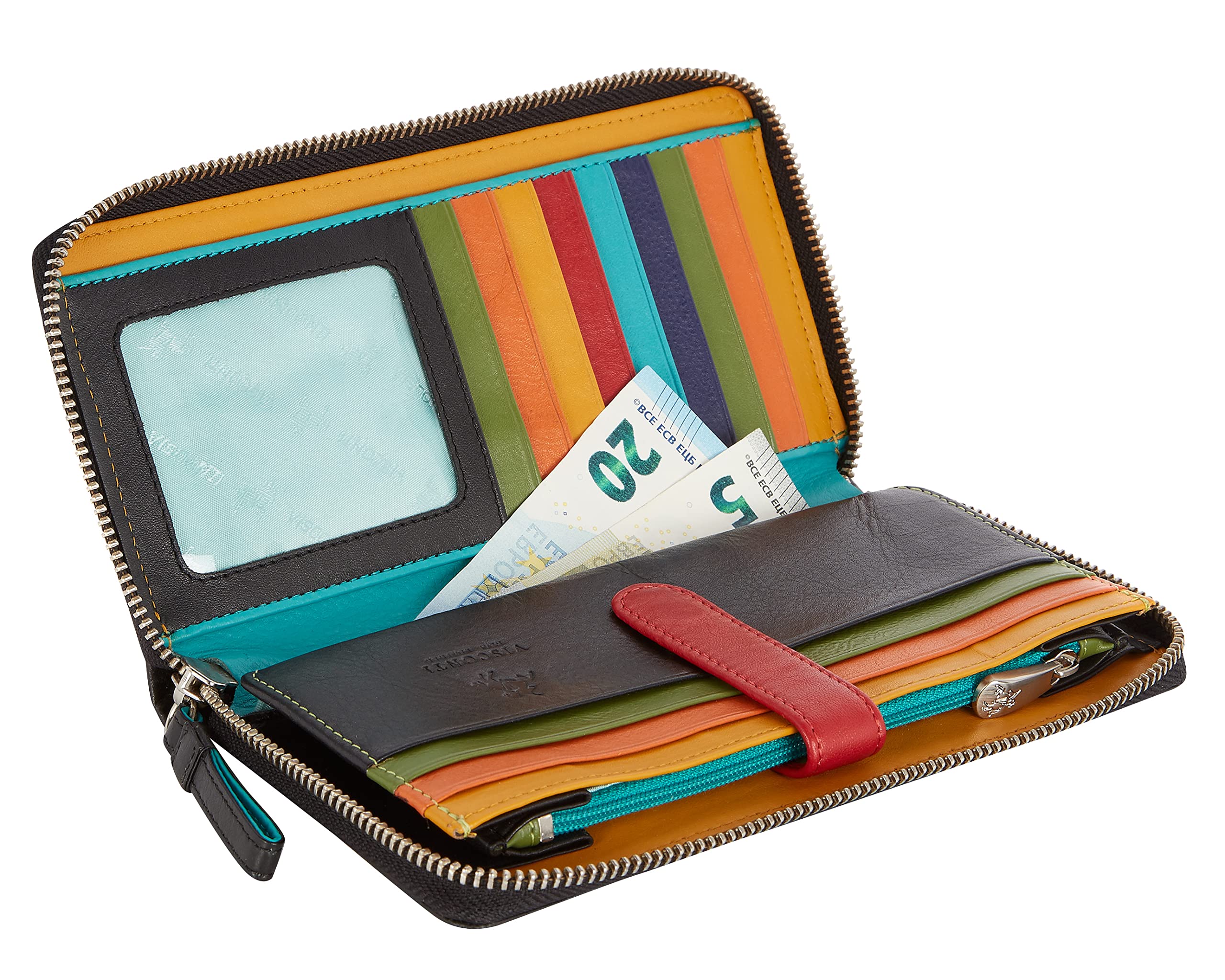Visconti Rainbow Clara portafoglio donna multicolore RFID