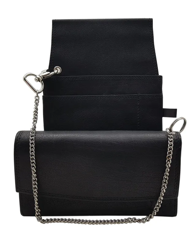 myledershop Kellnerholster set borsa da cameriere nero