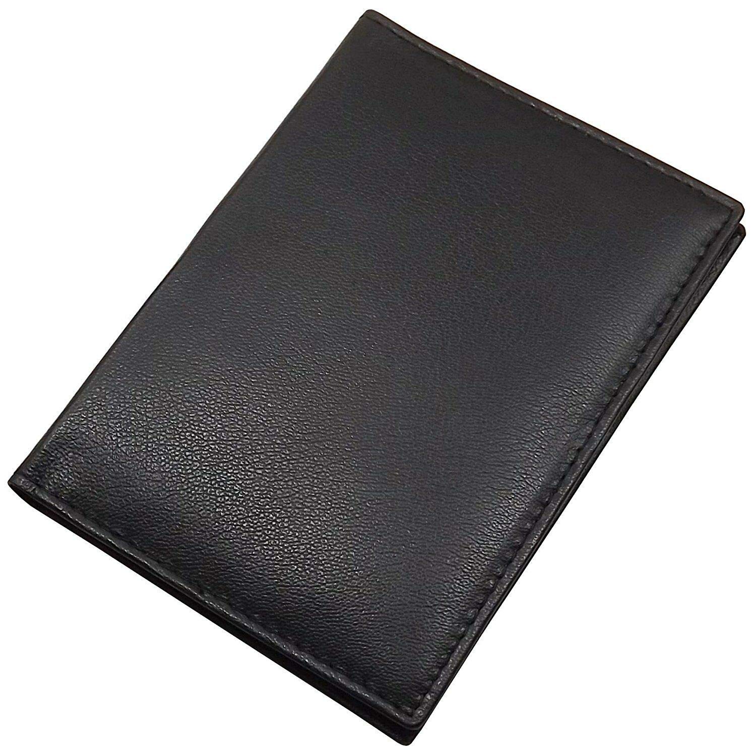 myledershop Karten- und Ausweisetuis porta documenti e carte nero pelle