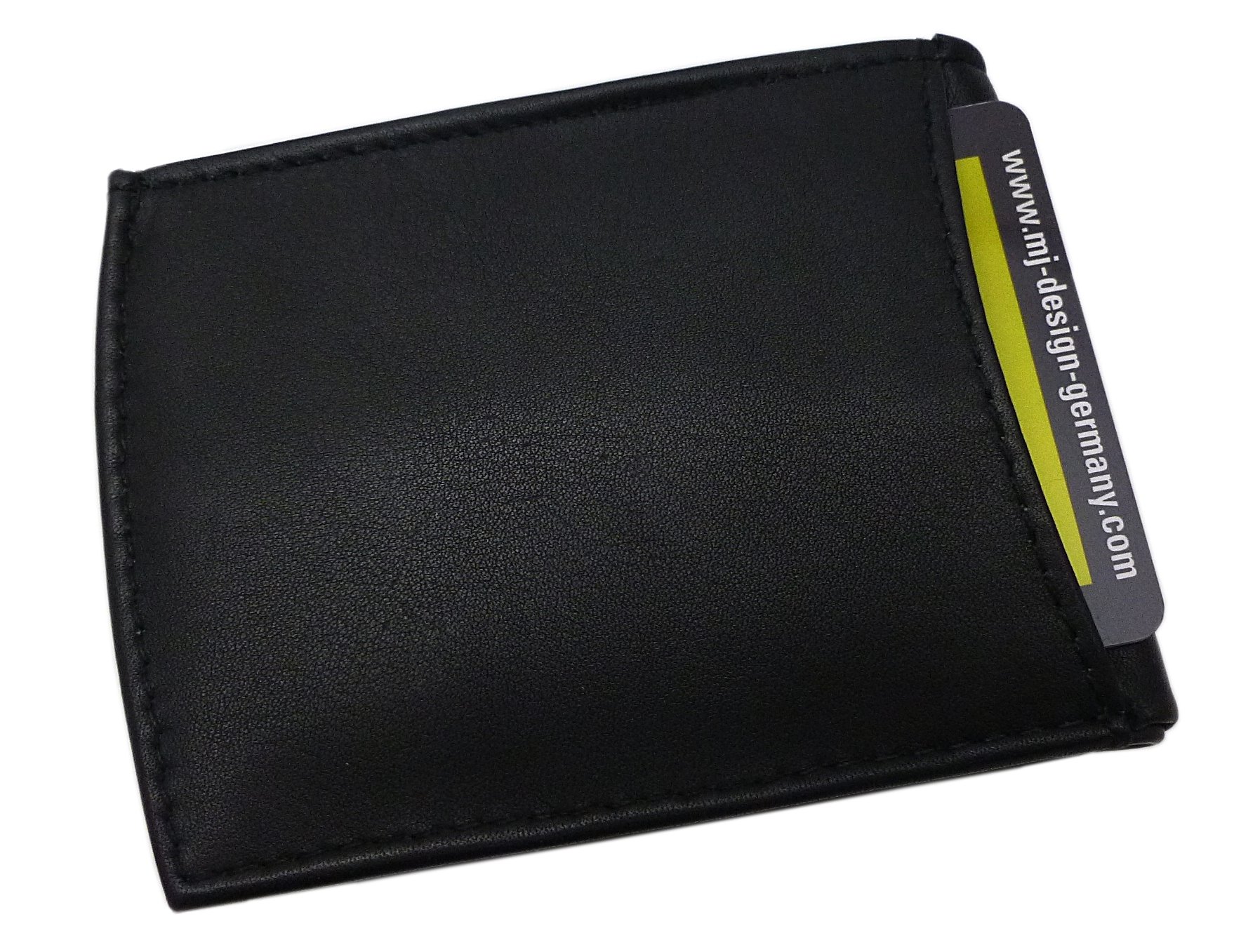myledershop Münzbörsen MJ-Design-Germany portamonete nero pelle vitello