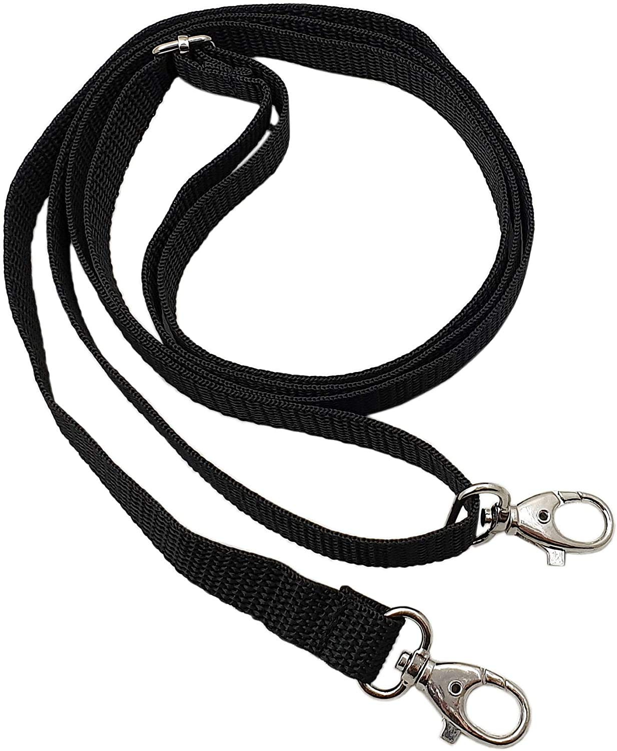 myledershop Tragegurte Modello 3 tracolla nera 3 cm regolabile