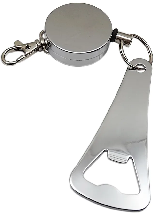 myledershop Jojo’s / Rollmatiks portachiavi Rollmatic argento con apribottiglie