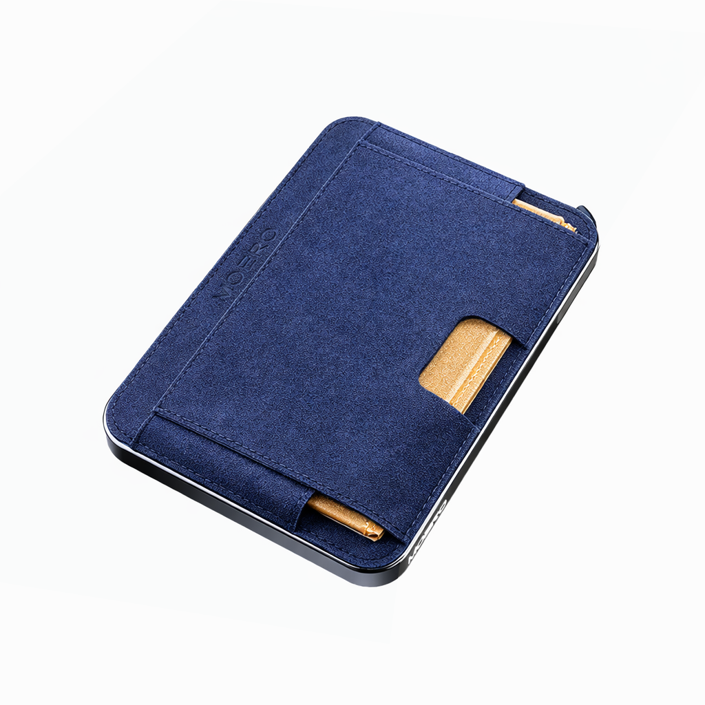 Moero Linea M2 M2 Pro portacarte MagSafe Nero RFID alluminio