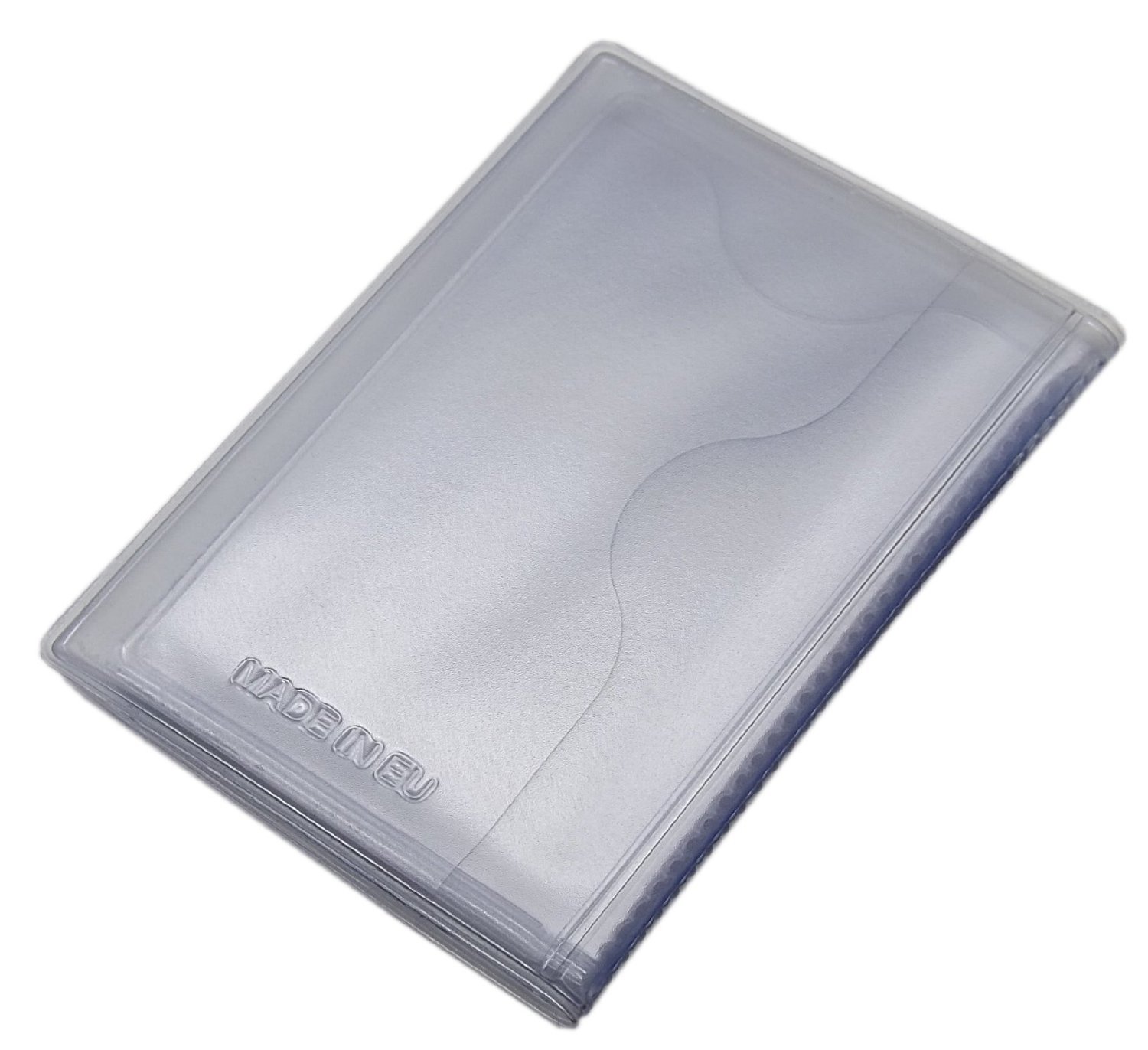 myledershop Kredit- und Visitenkartenetuis porta carte 12 scomparti trasparente
