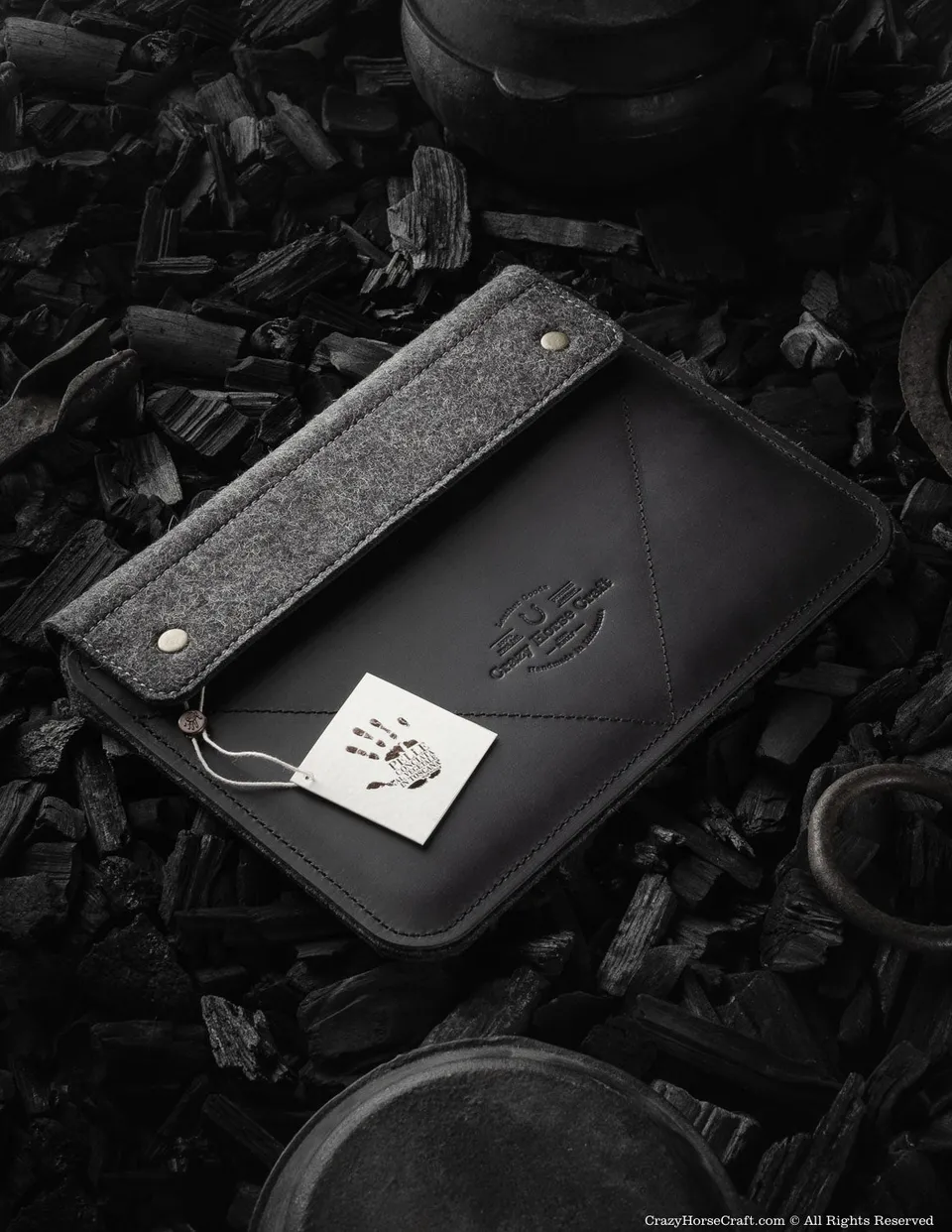 Crazy Horse Craft iPad and Kindle Cases custodia iPad Pro/Air Carbon Black