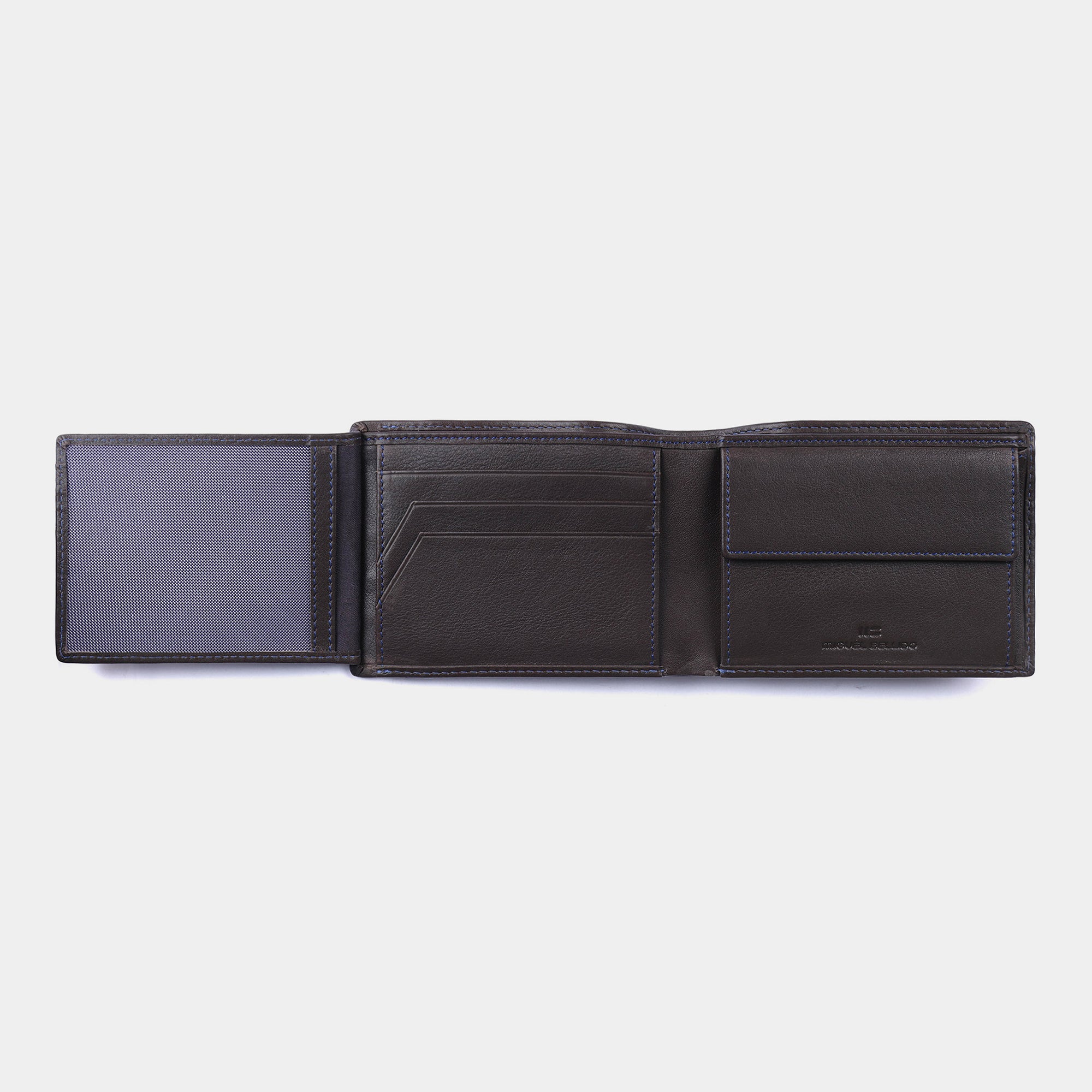 Miguel Bellido Carteras Macao portafoglio in pelle con portamonete RFID
