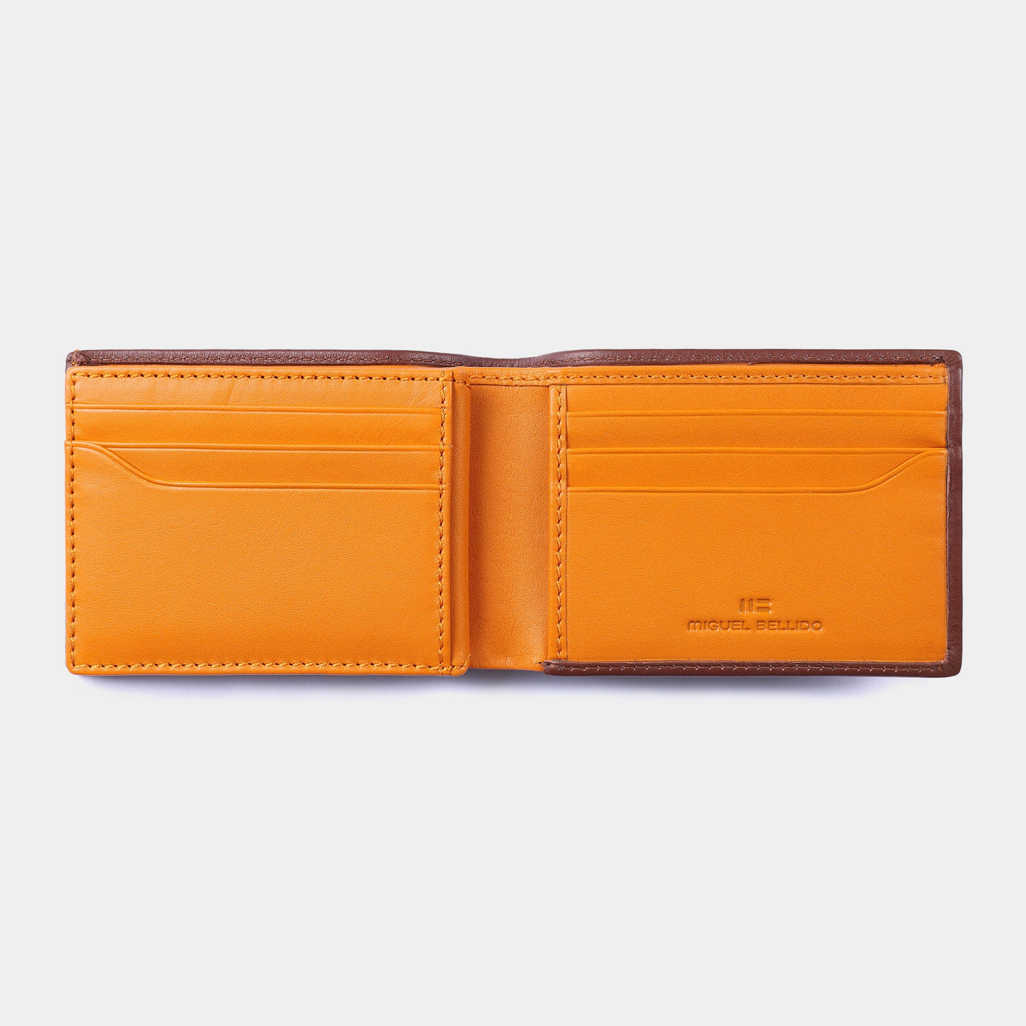 Miguel Bellido Carteras Rio portafoglio nero e blu in pelle RFID 6 carte
