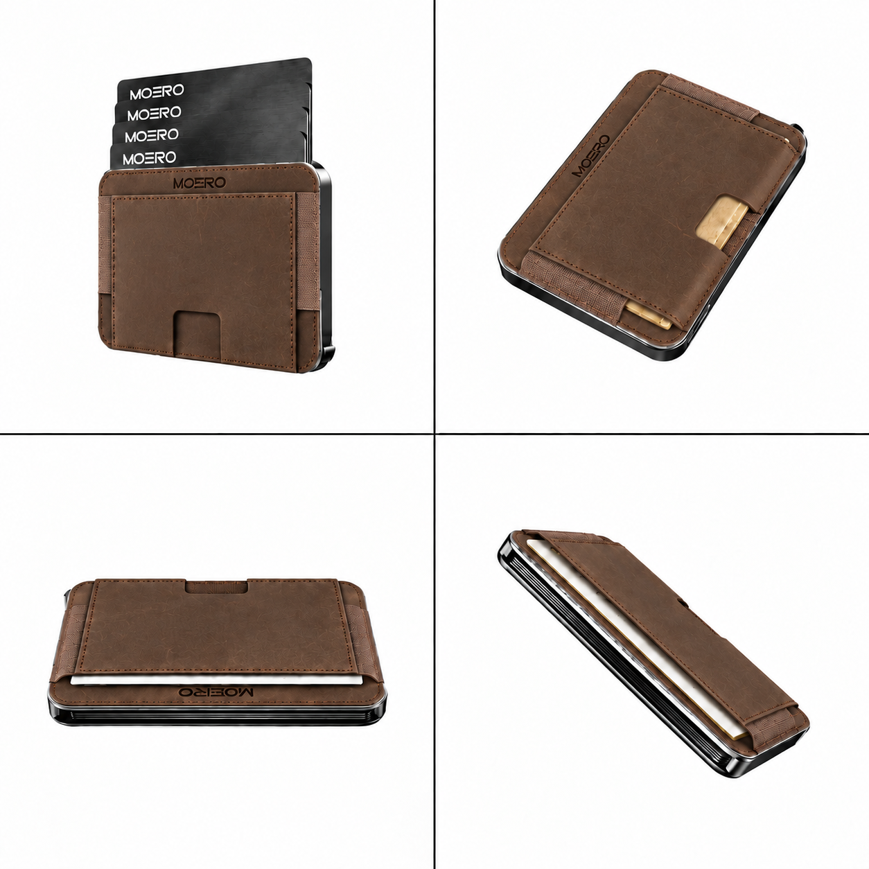 Moero Linea M2 Ultra M2 Ultra portafoglio Cioccolato MagSafe Find My