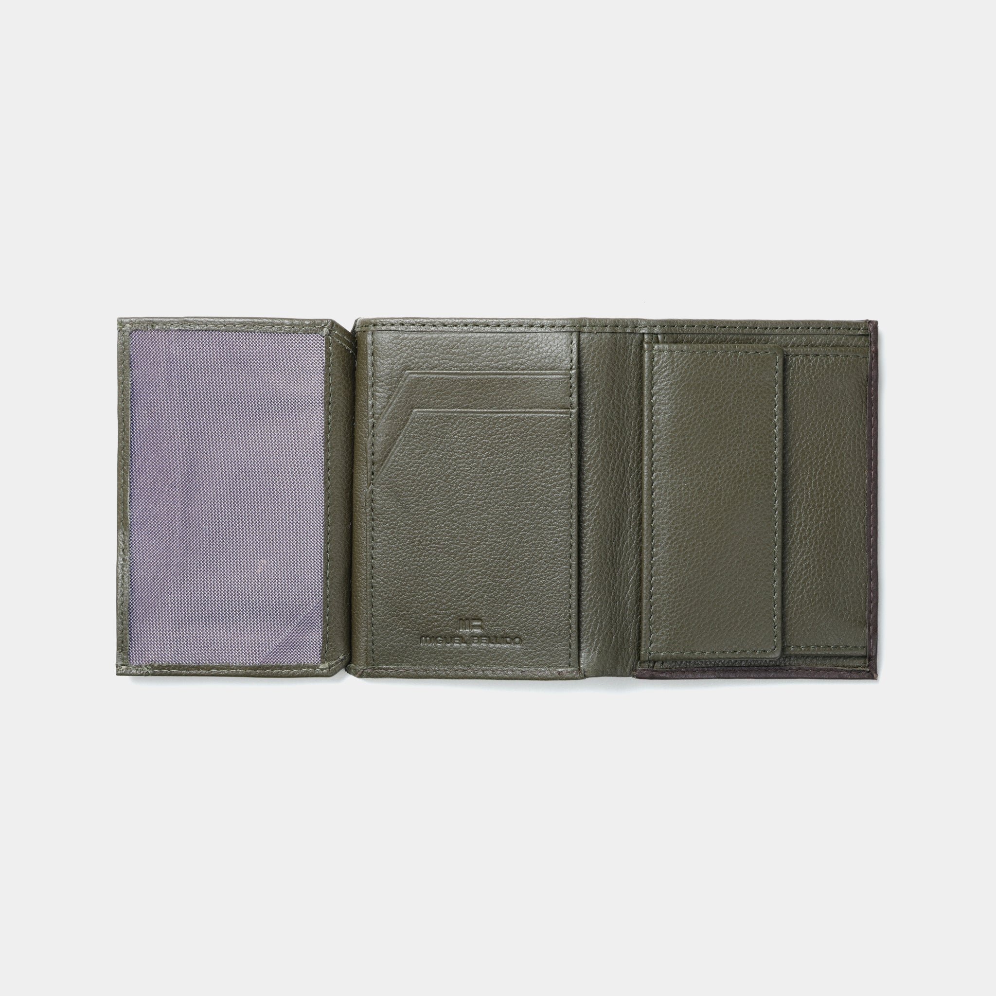 Miguel Bellido Carteras Cartera Milano portafoglio marrone pelle vacchetta RFID