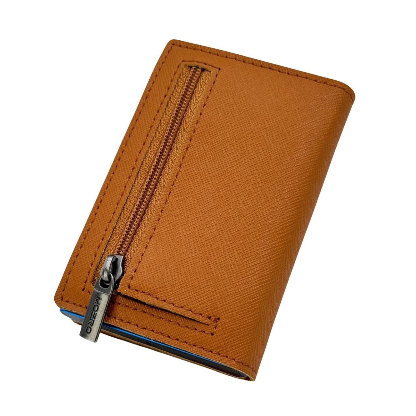 Moero Linea PRO Zip Saffiano portafoglio Ghianda 4.0 RFID