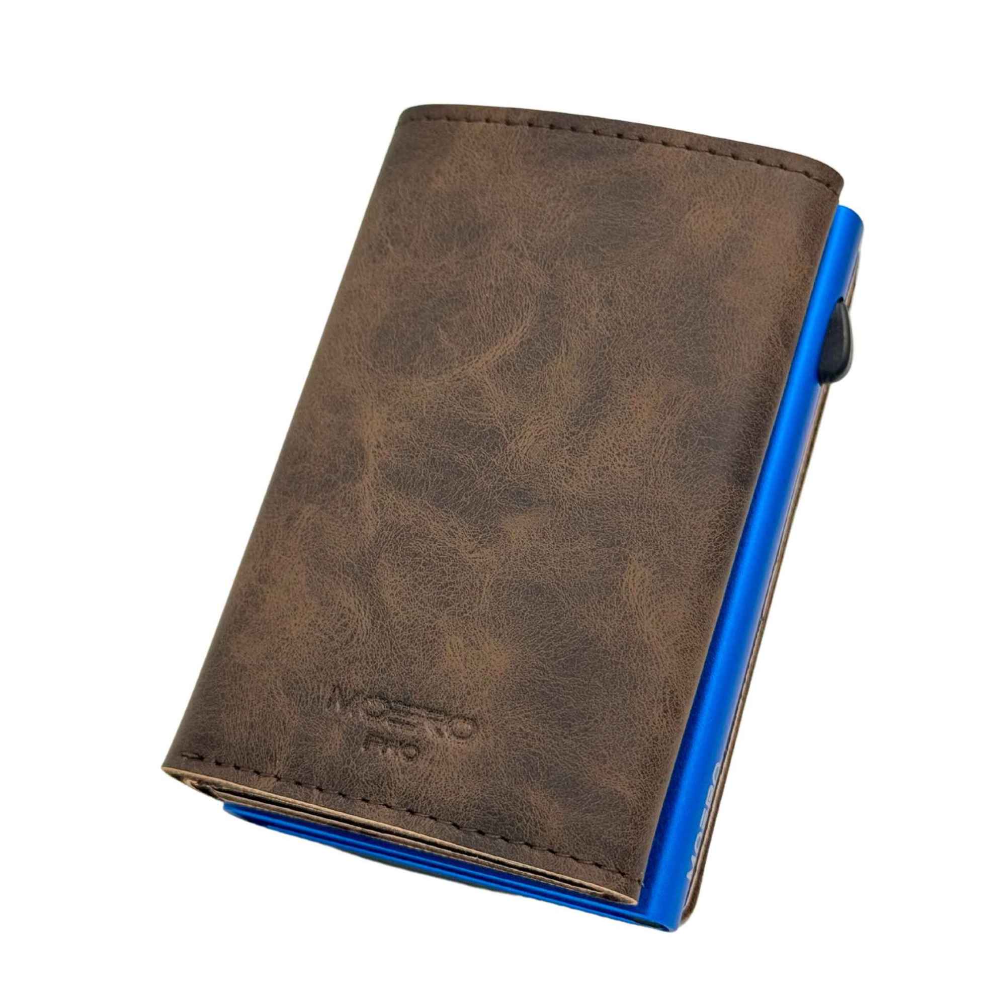 Moero Linea PRO PRO PLUS Zip portafoglio marrone 4.0 RFID
