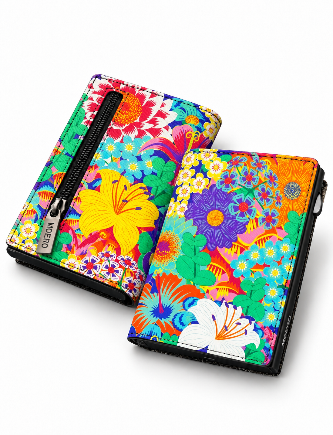 Moero Edizioni Speciali PRO Floral Sinfonia Floreale portafoglio Saffiano RFID