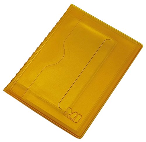 myledershop Karten- und Ausweisetuis custodia carte e documenti gialla