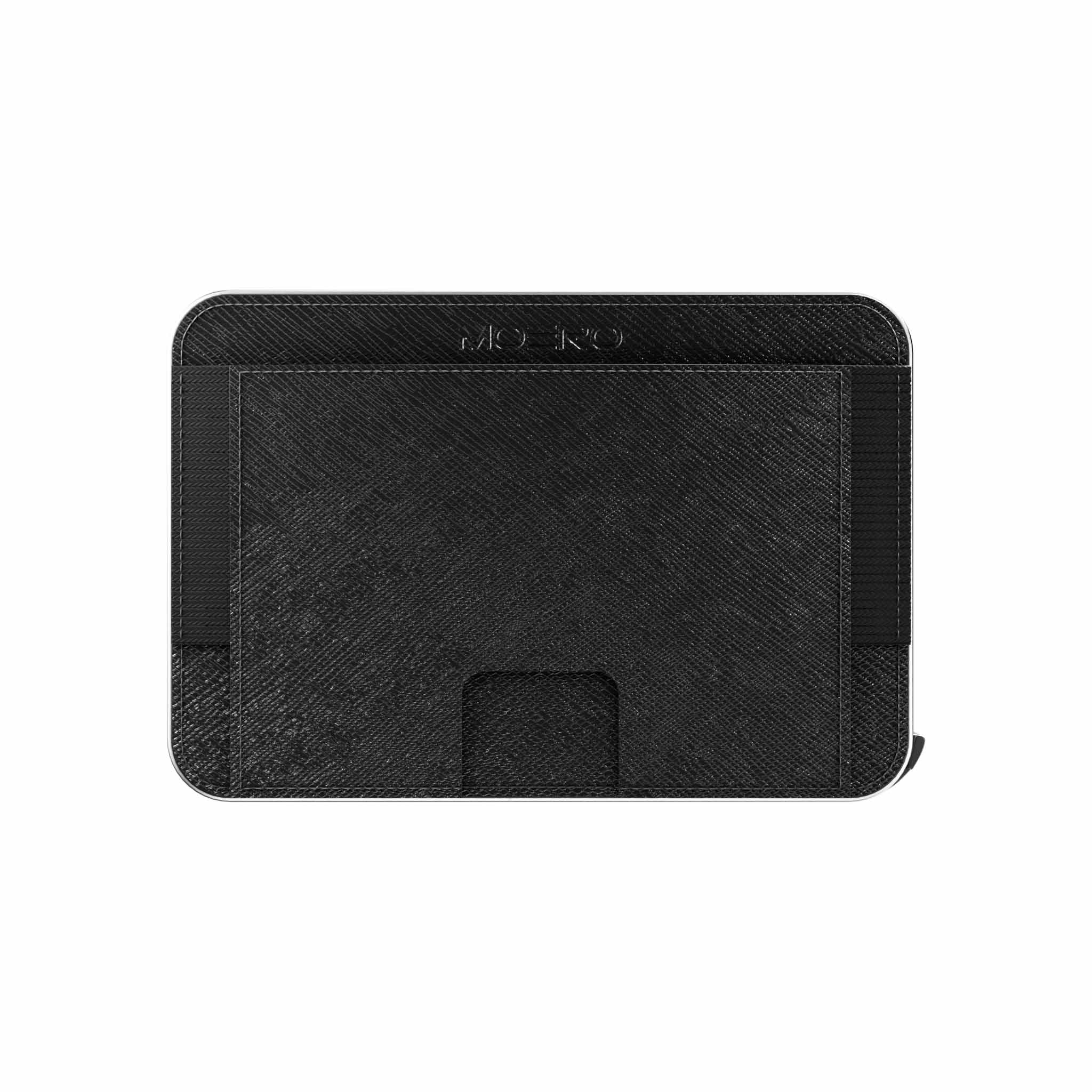 Moero Linea M2 M2 Pro Saffiano Black portafoglio MagSafe RFID