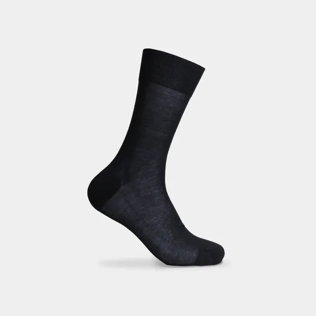 Miguel Bellido Calzino corto in cotone mercerizzato nero 39-42