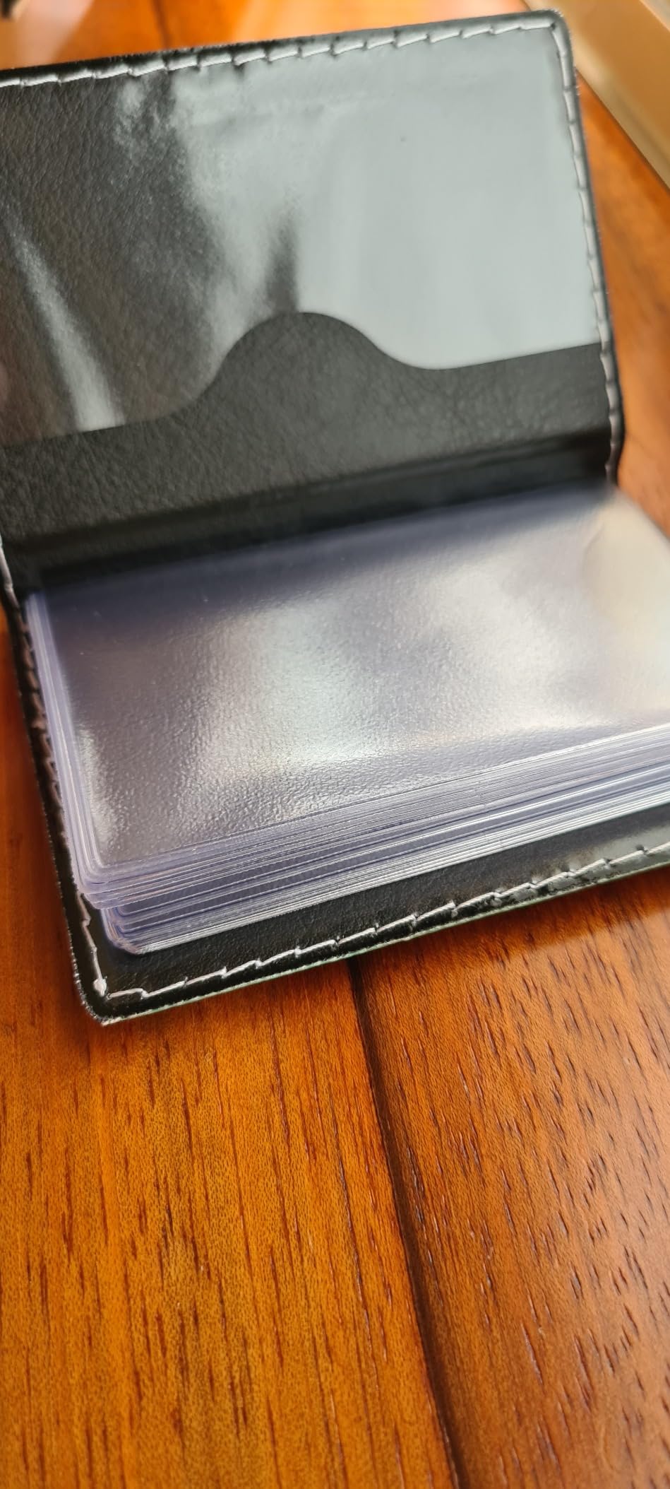 myledershop Kredit- und Visitenkartenetuis porta carte Design 4 nero