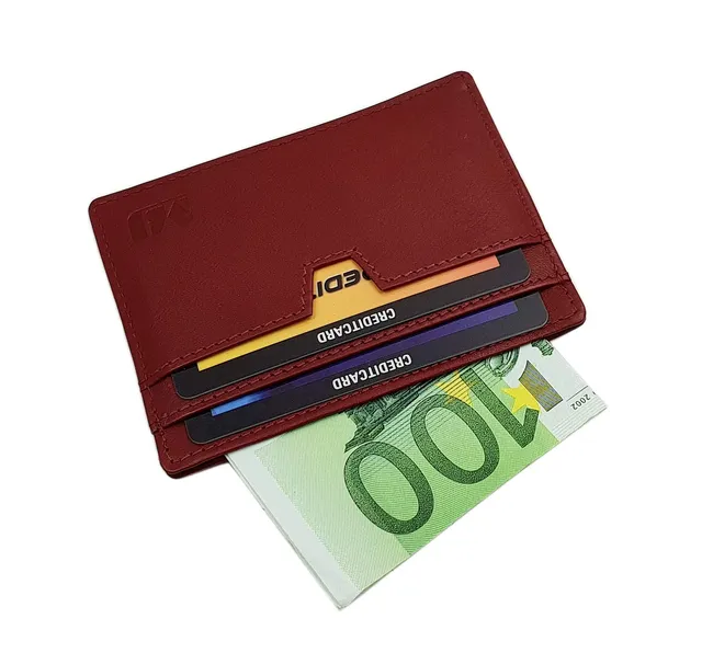 myledershop Kredit- und Visitenkartenetuis porta carte di credito in vacchetta