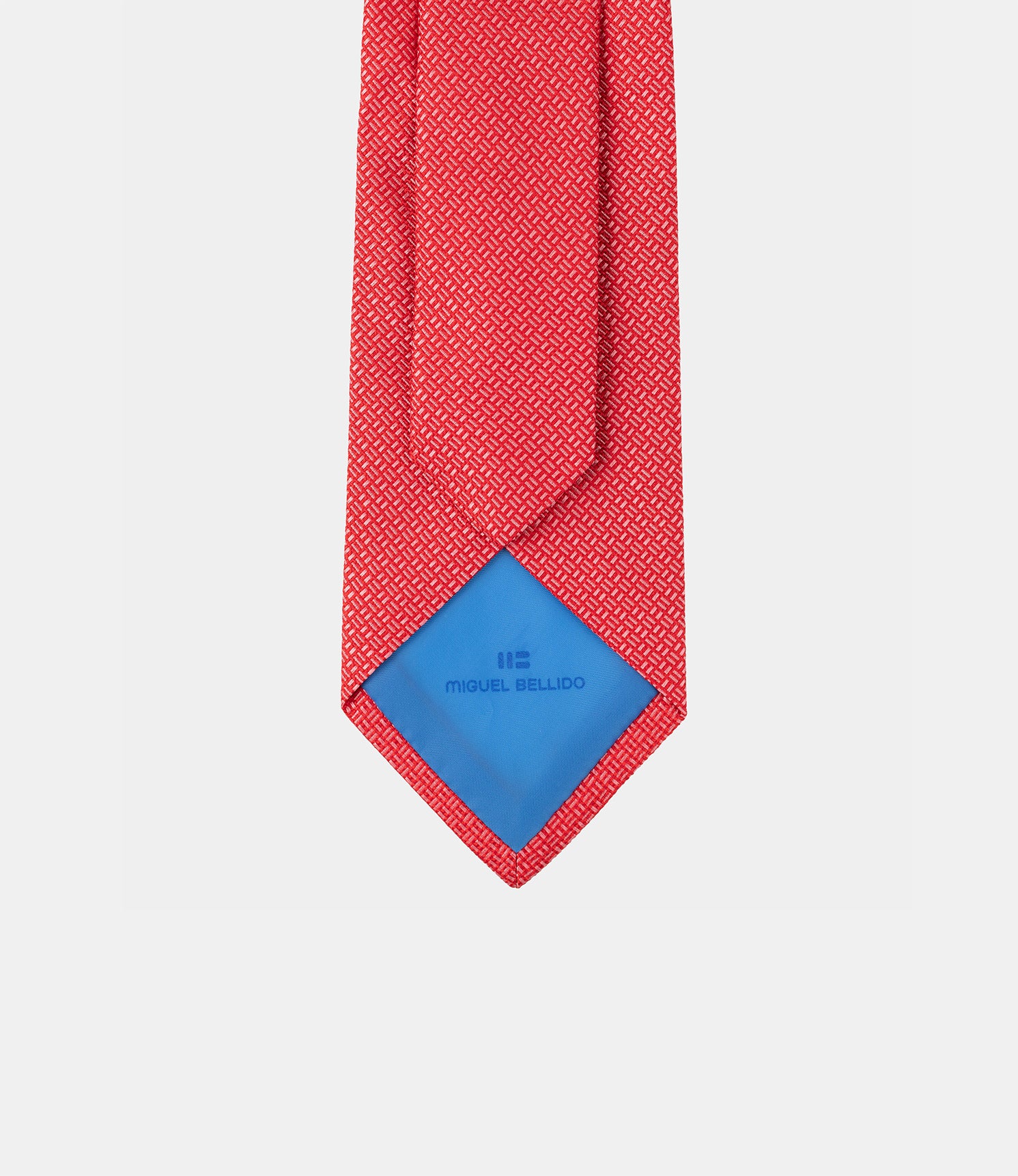 Miguel Bellido Corbatas Corbata de seda natural cravatta in seta rosso 8 cm