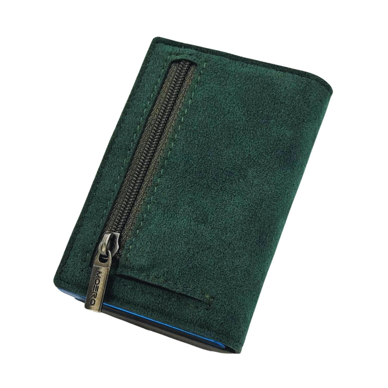 Moero Linea PRO PRO Zip SUPERIOR portafoglio verde RFID
