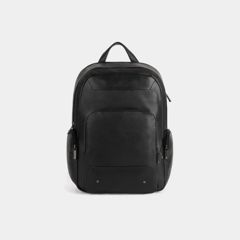 Miguel Bellido Mochilas para hombre Mochila Venecia de piel de vacuno zaino porta PC 15 pollici