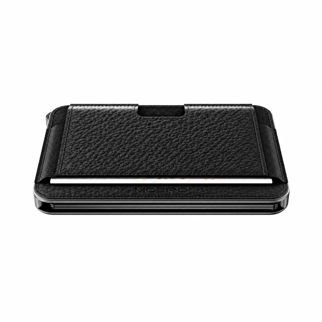 Moero Linea M2 M2 Pro Bottalato Nero portafoglio MagSafe RFID