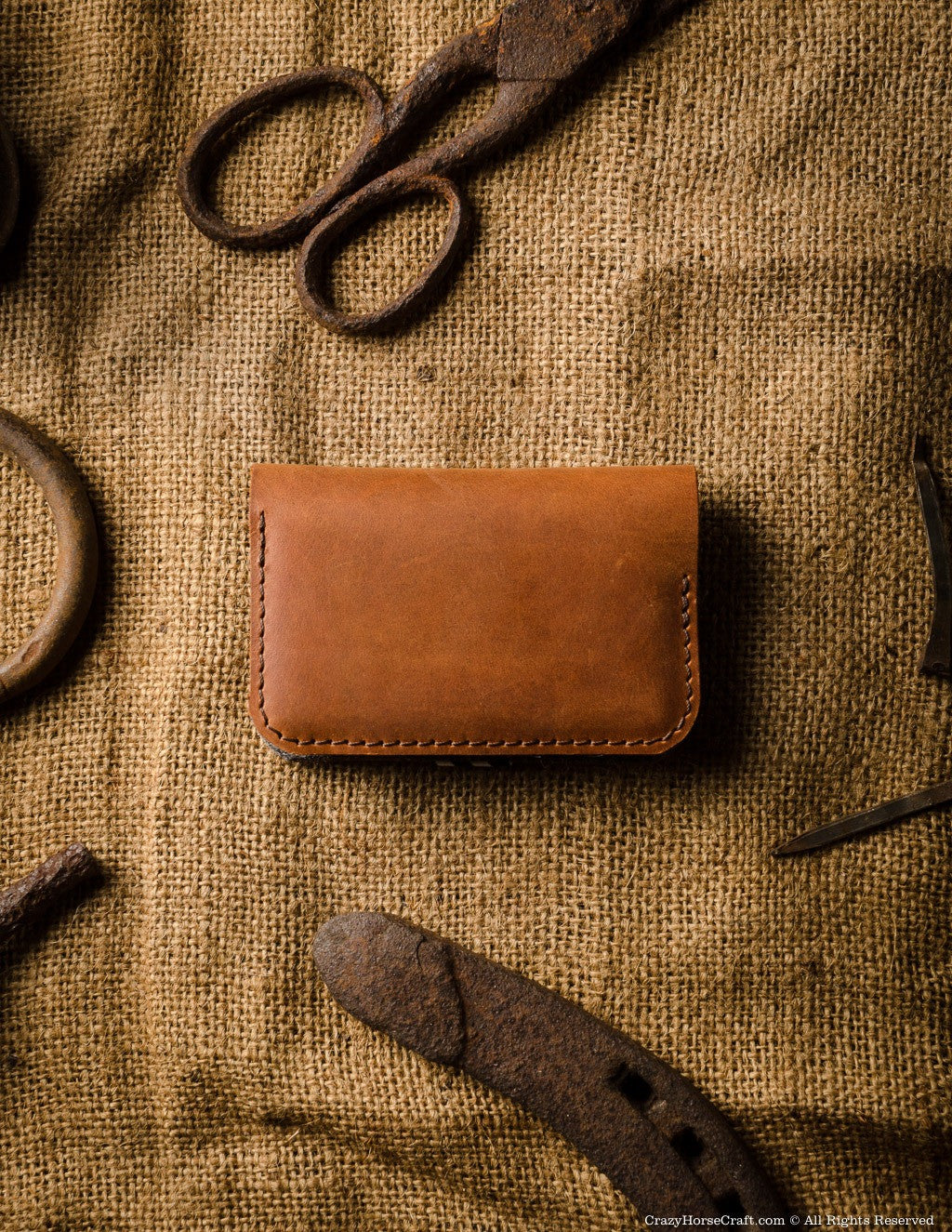 Crazy Horse Craft Wallets & Card Holders porta carte business Classic Brown