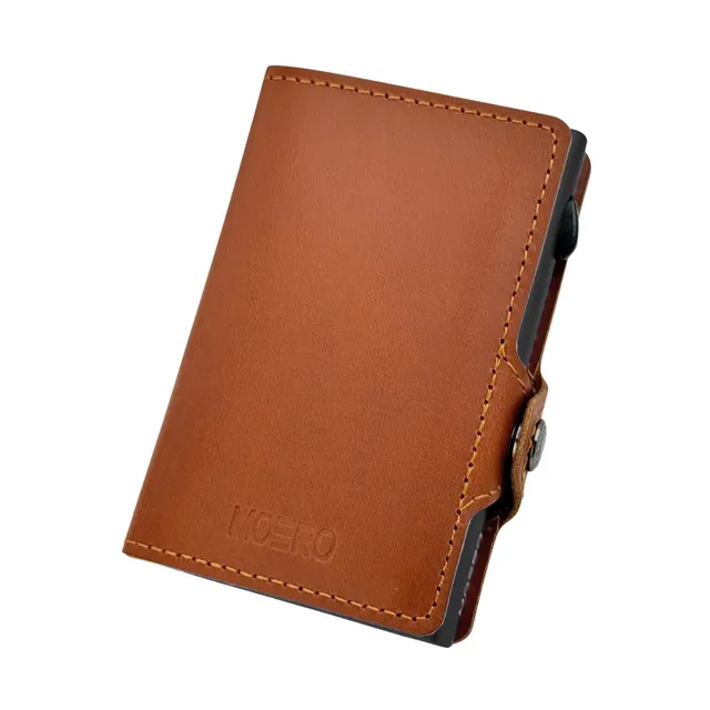 Moero Linea Classic Zip Prestige portafoglio marrone 4.0 RFID